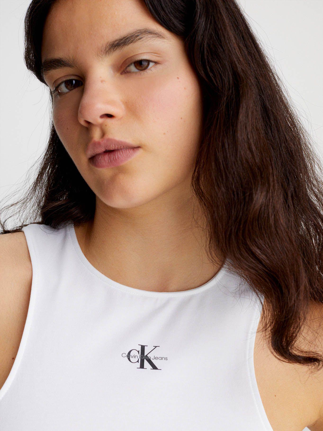 Camiseta de tirantes de algodón orgánico Blanco Calvin Klein J20J220765-YAF-3