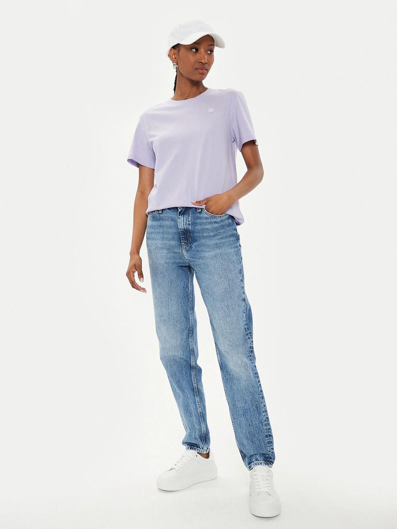 Polera Ck Embro Badge Regular Morado Calvin Klein-1