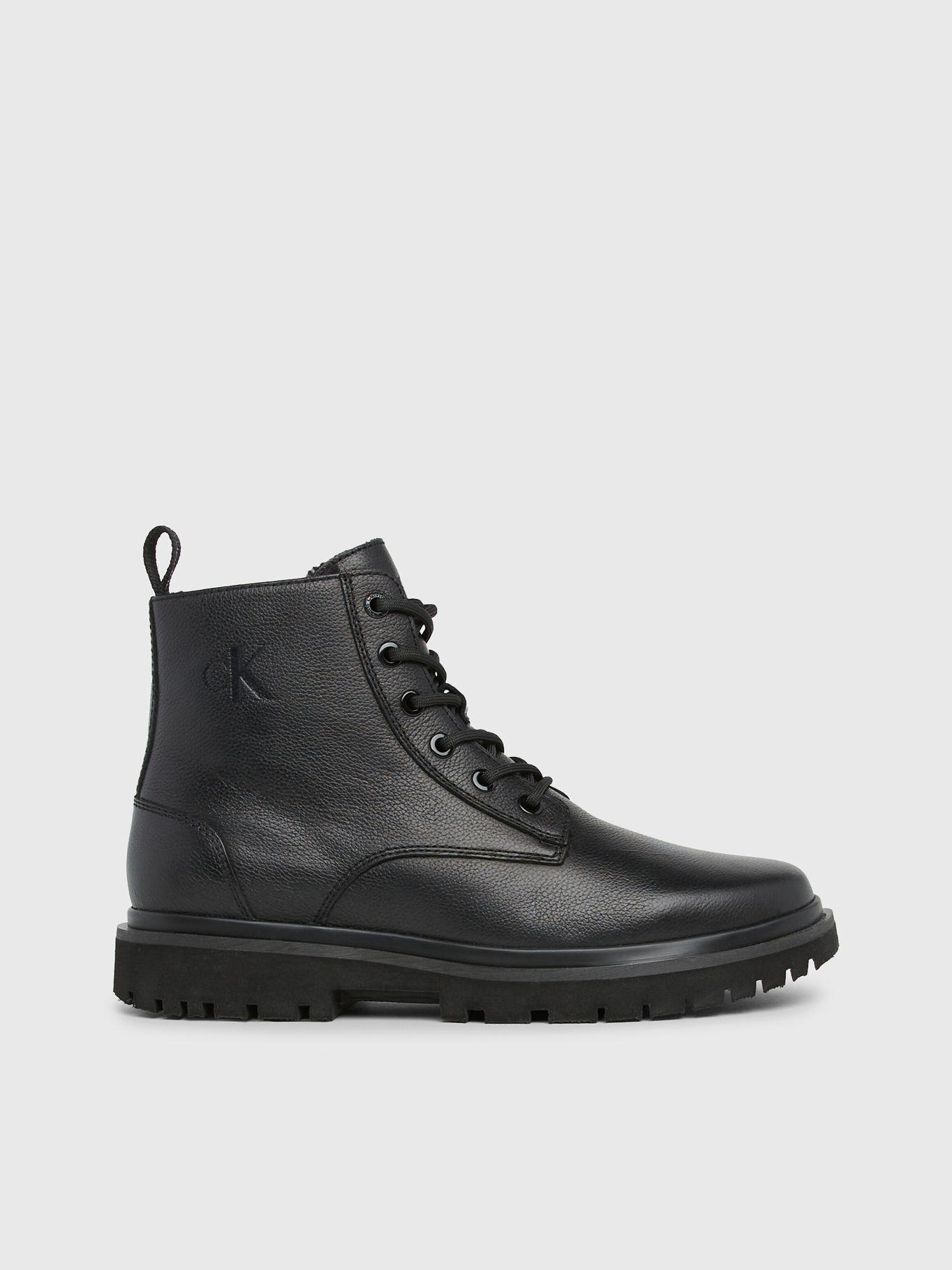 Botas Eva Mid De Cuero Negro Calvin Klein-4