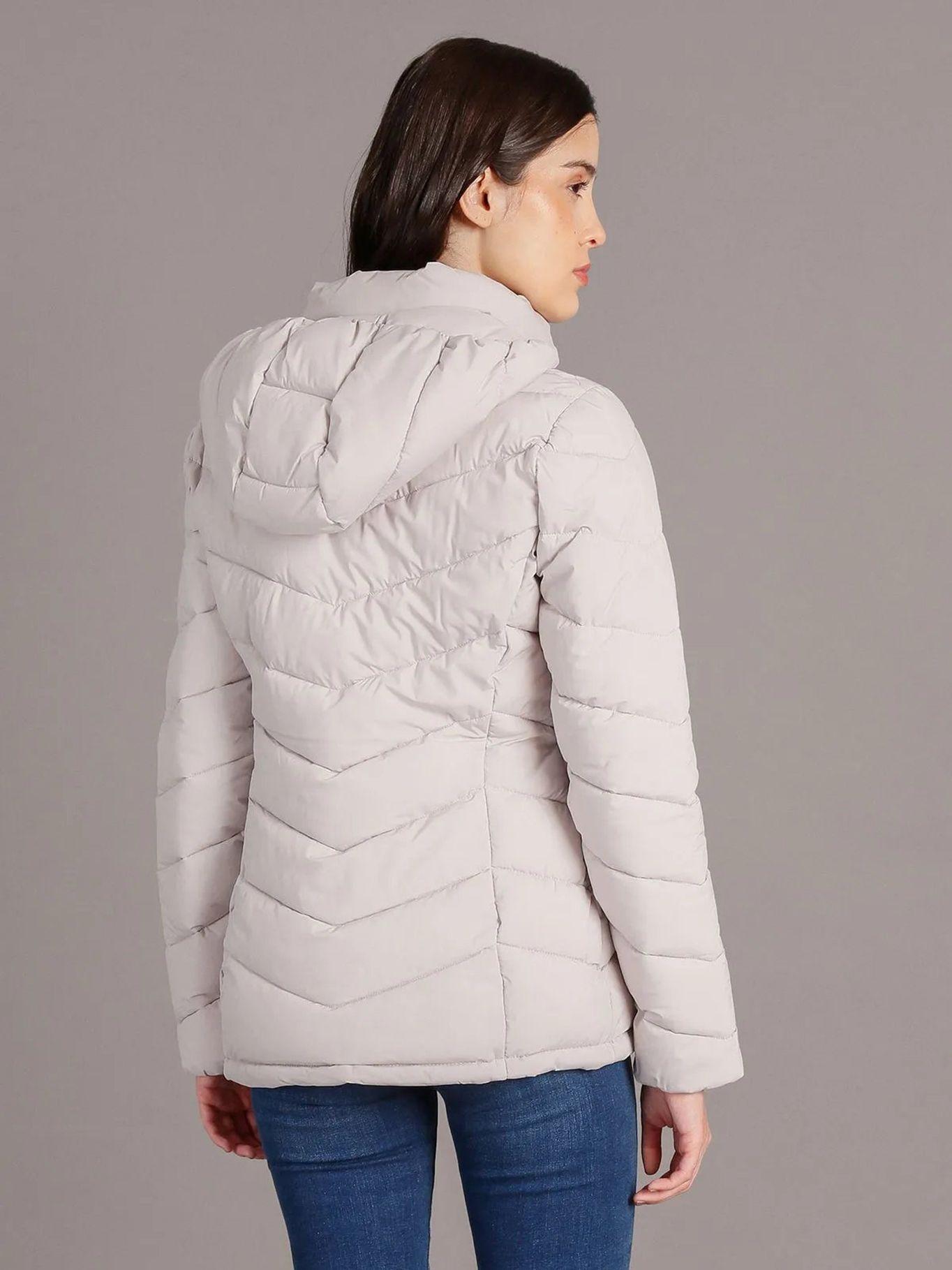 Parka Puffer con Gorro Gris Calvin Klein-3