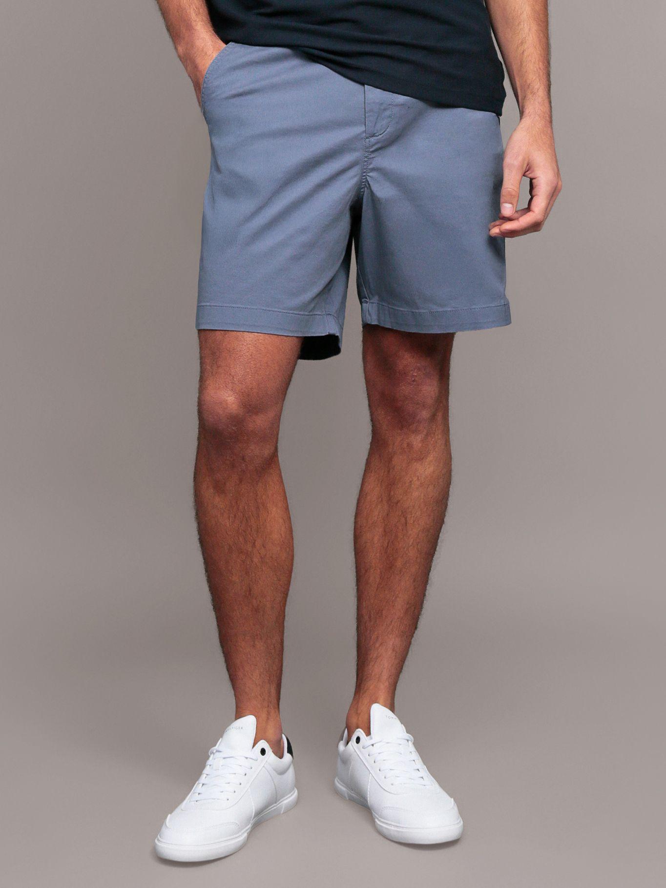 Short Slim de Algodón Azul Calvin Klein-0