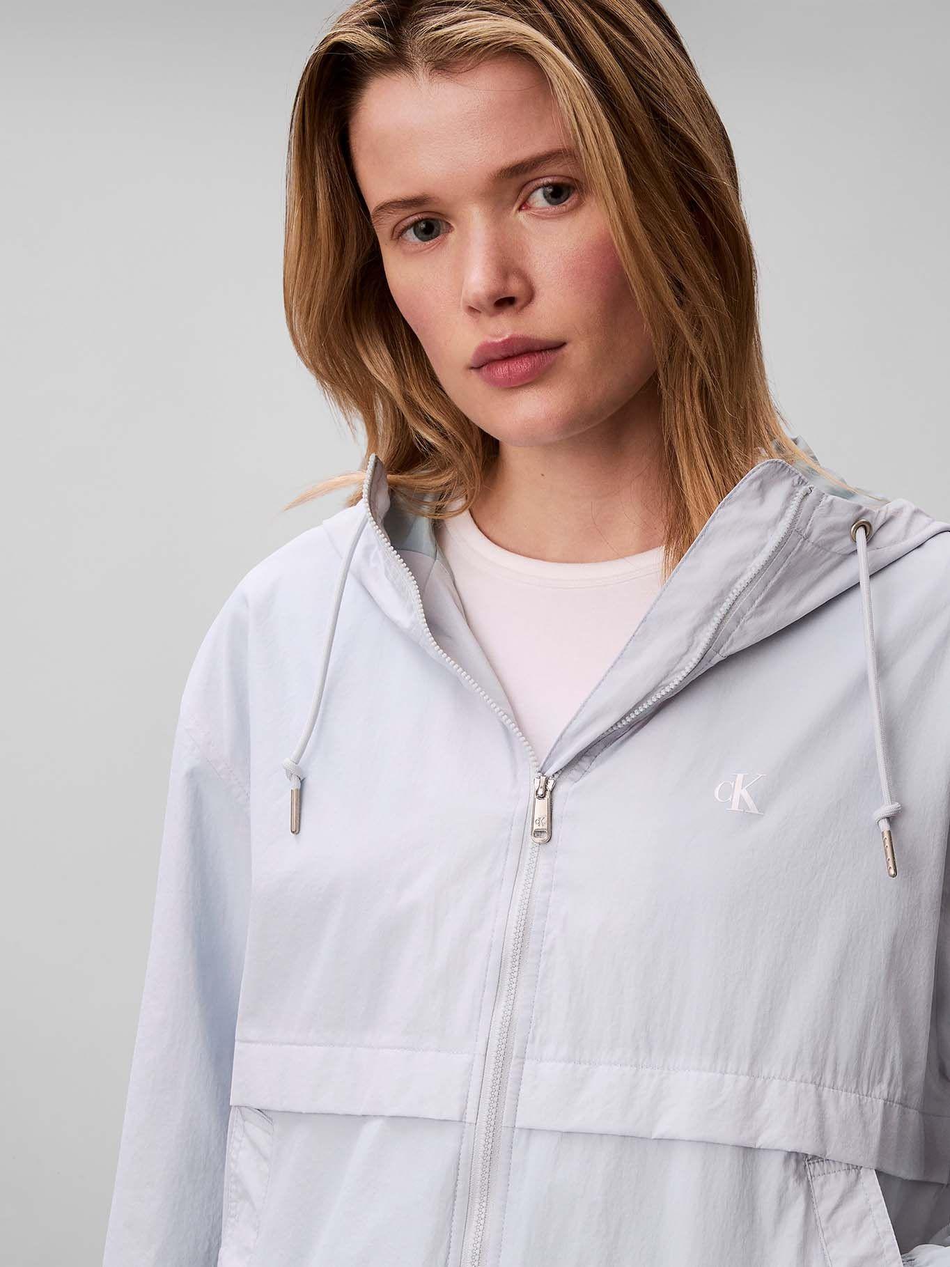 Chaqueta Cortavientos Essential Celeste Calvin Klein-4