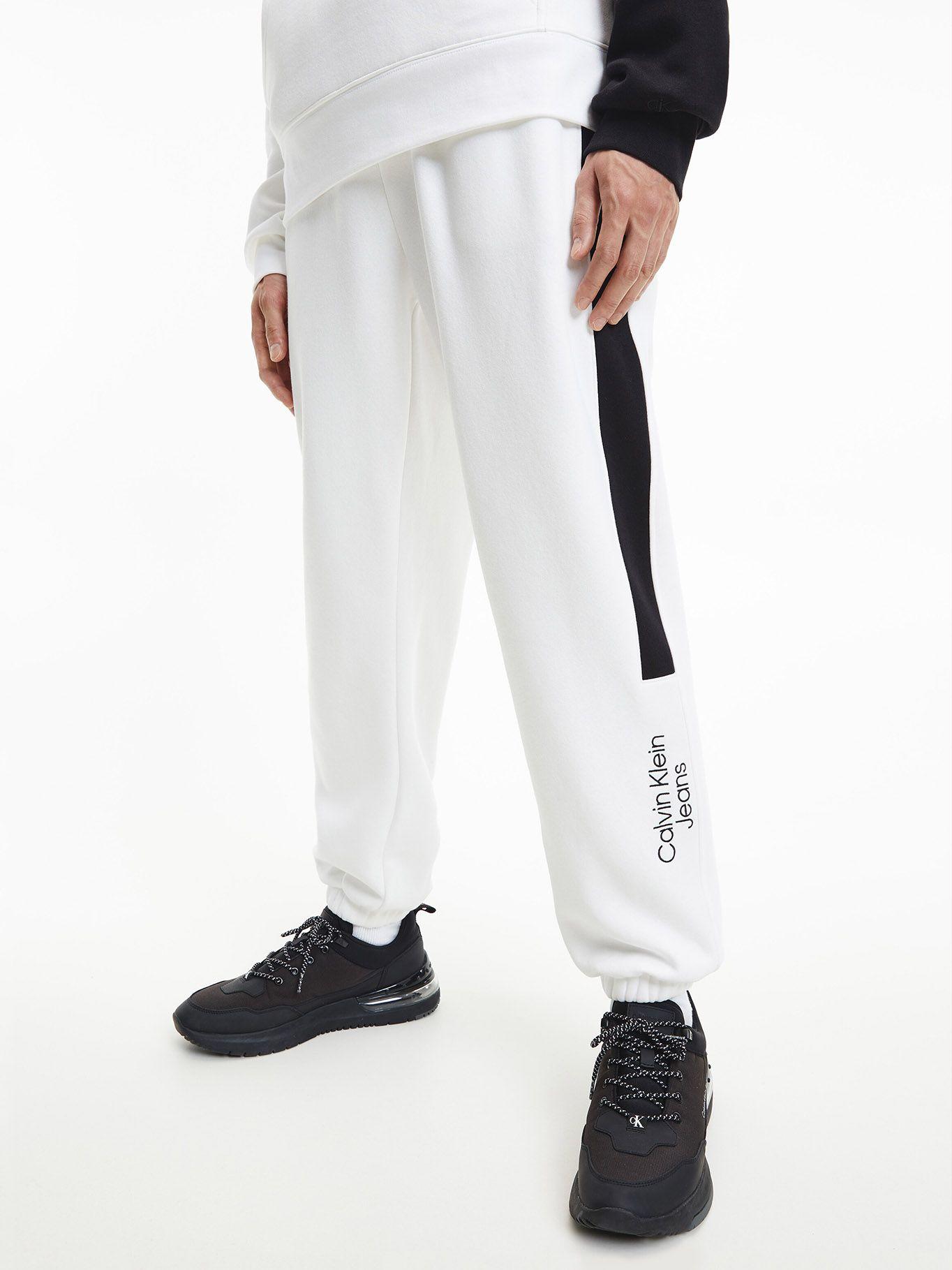 Joggers Stacked Colorblock Blanco YAF Calvin Klein-1