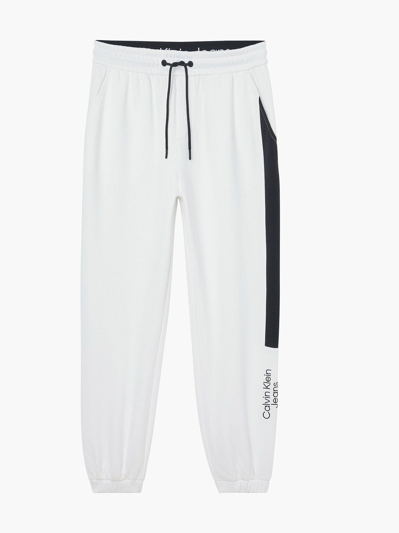 Joggers Stacked Colorblock Blanco YAF Calvin Klein-4