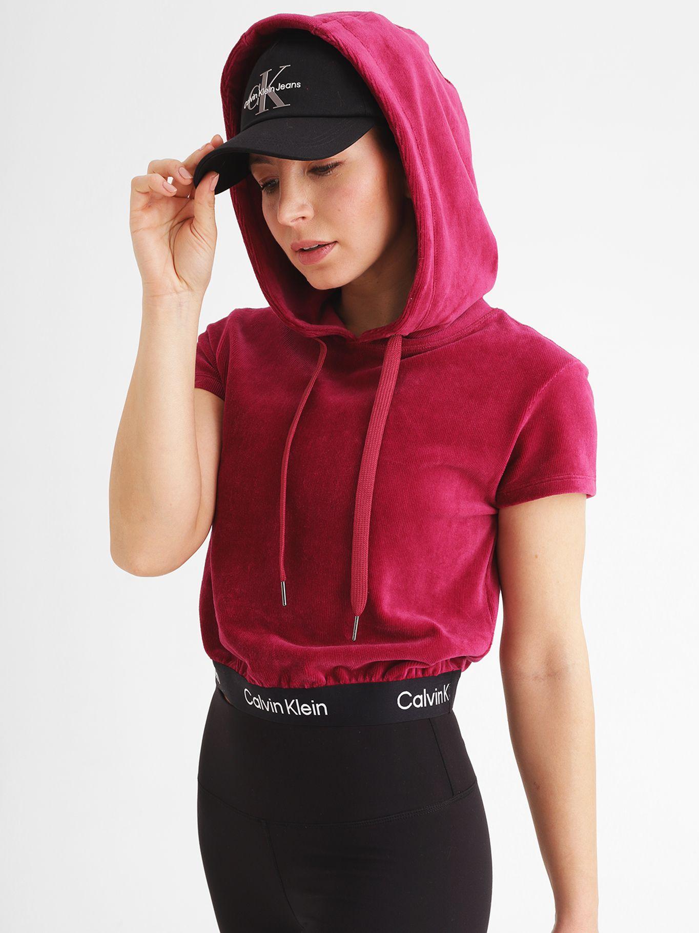Polerón Logo Elastic Burdeo Calvin Klein-0