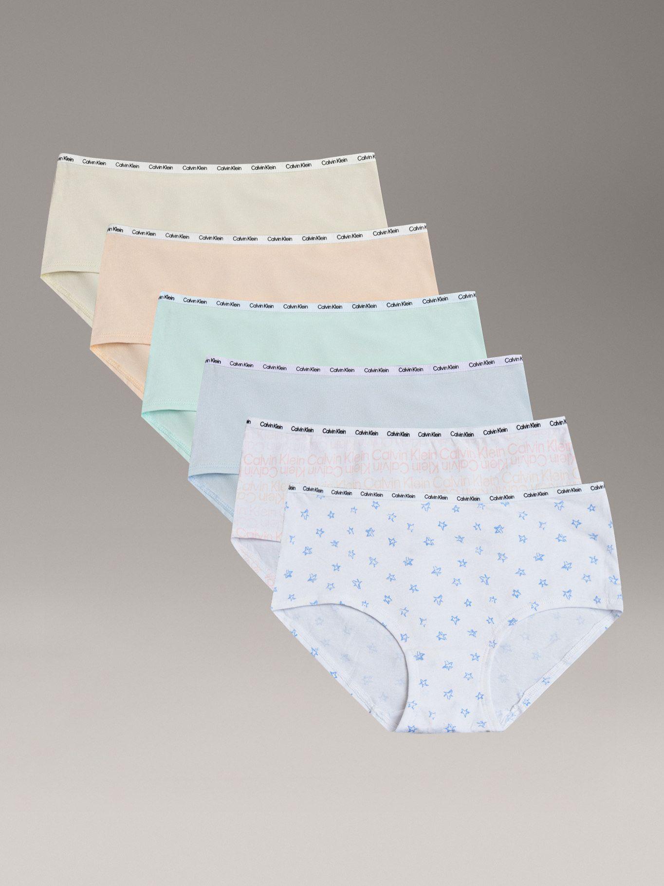 Pack 6 Calzones Hipster Niña Multicolor Calvin Klein-0