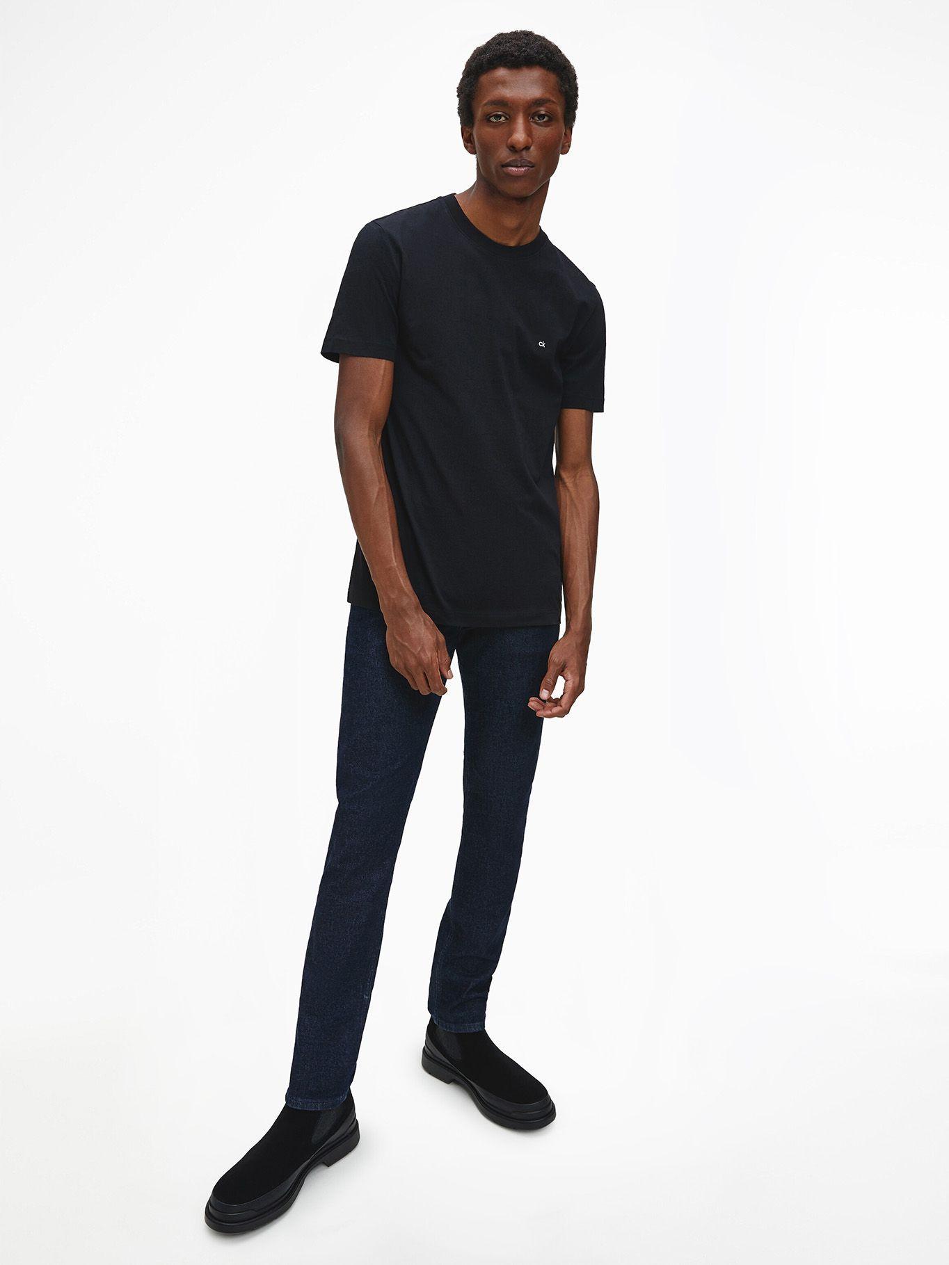 Polera Cotton Logo Embroidery Negro Calvin Klein-1