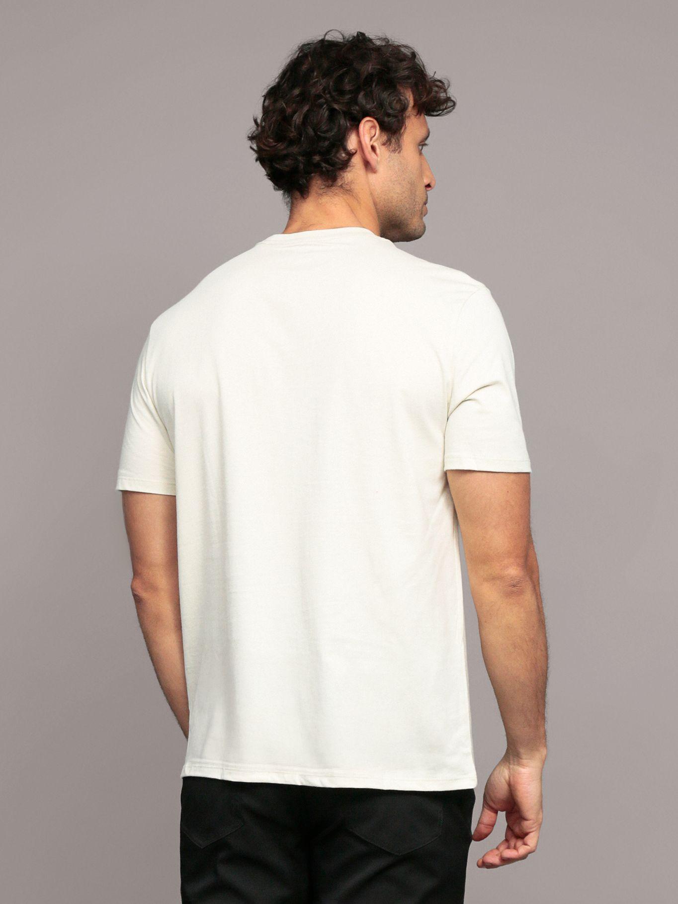 Polera Outline Boxed Logo Beige Calvin Klein-3