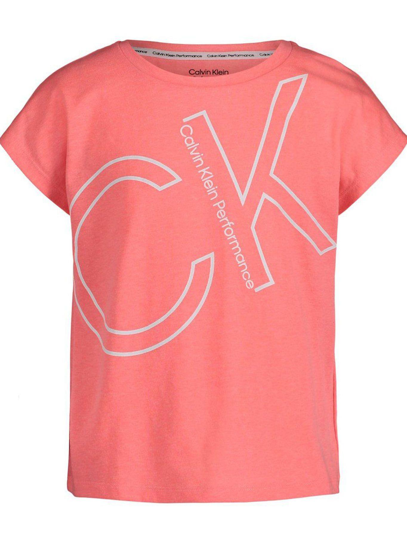 Polera Niña Outline Damasco Calvin Klein-0