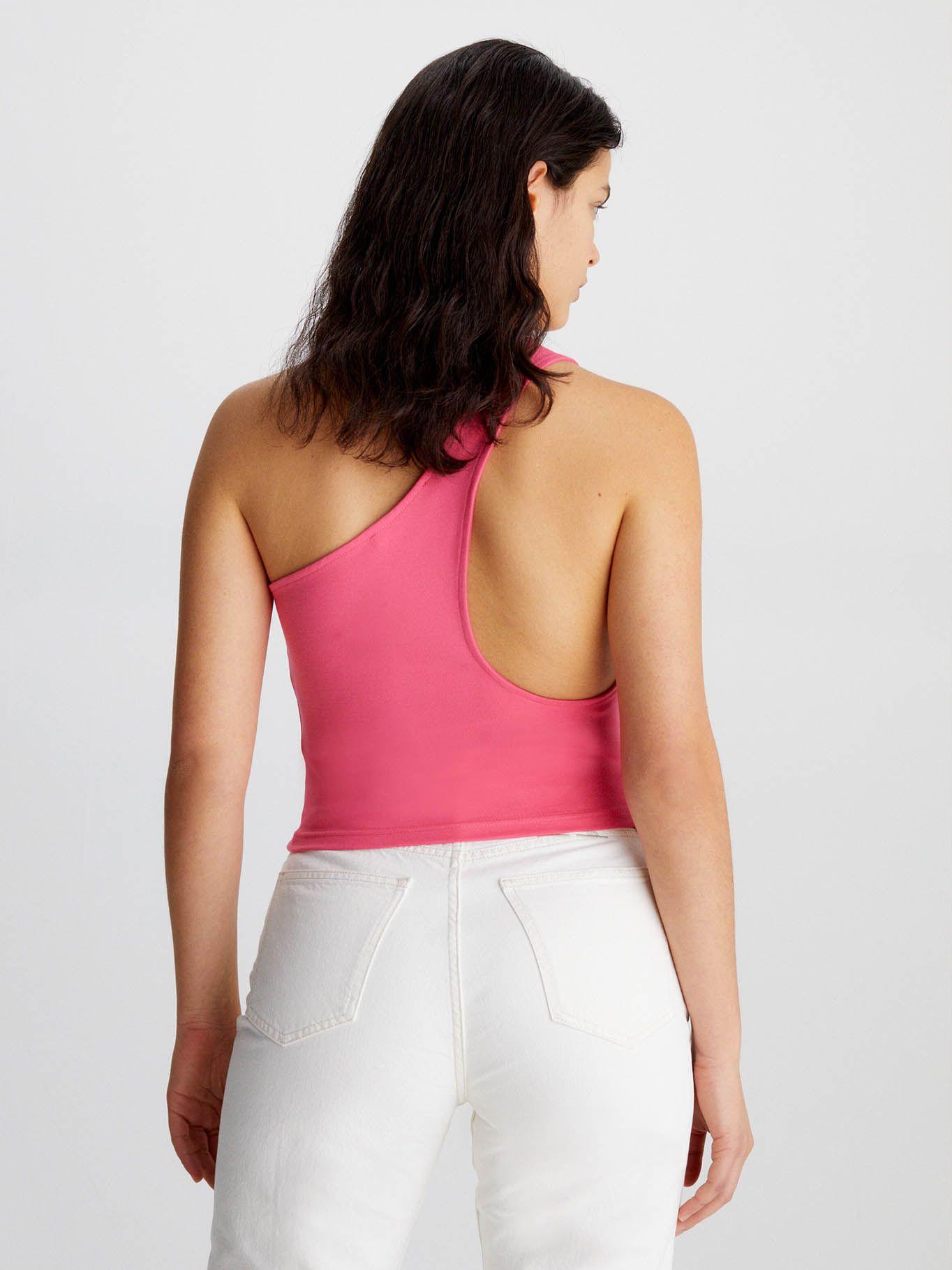 Top de punto milano con hombro descubierto Rosado Calvin Klein-2