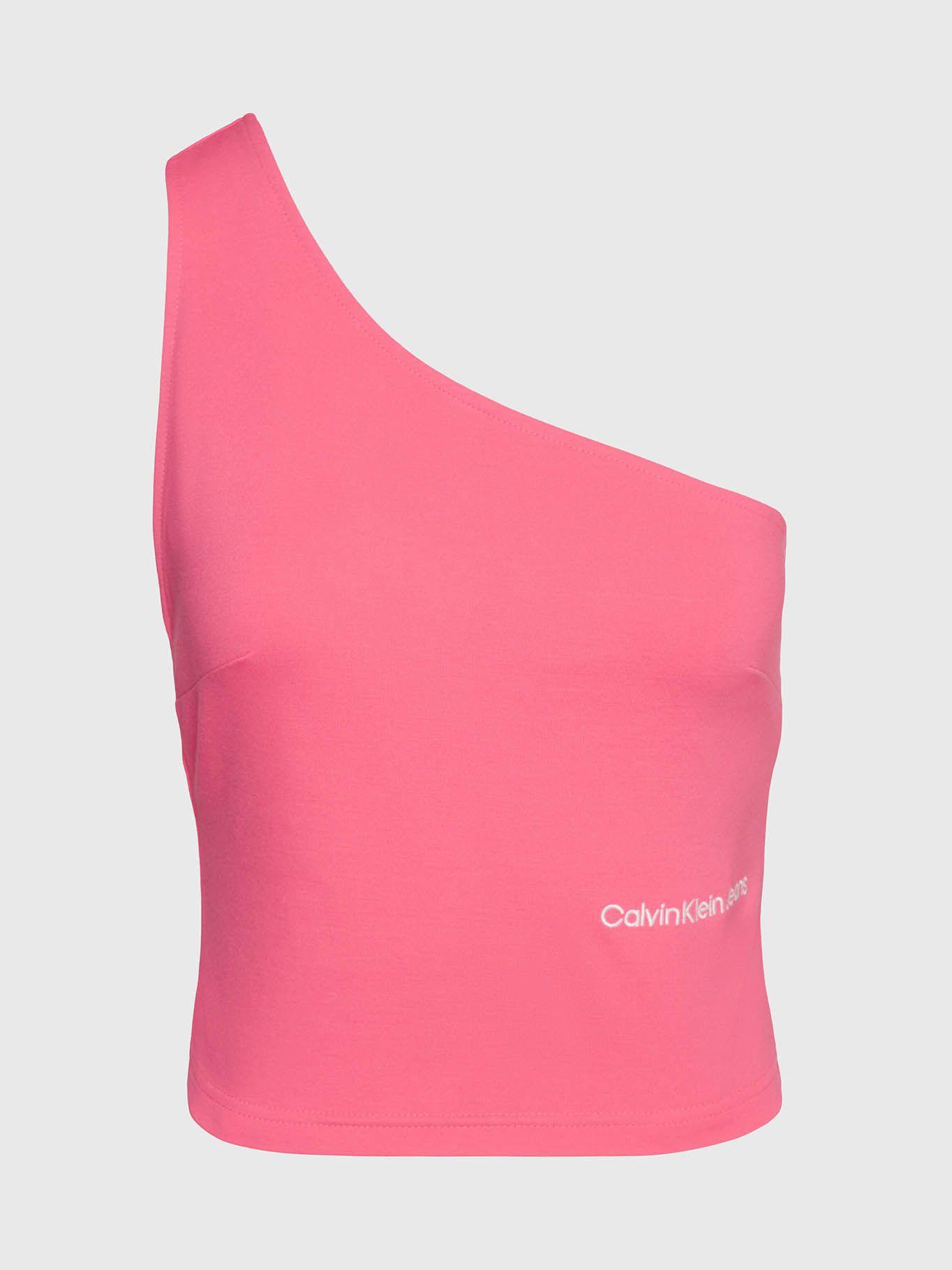 Top de punto milano con hombro descubierto Rosado Calvin Klein-5