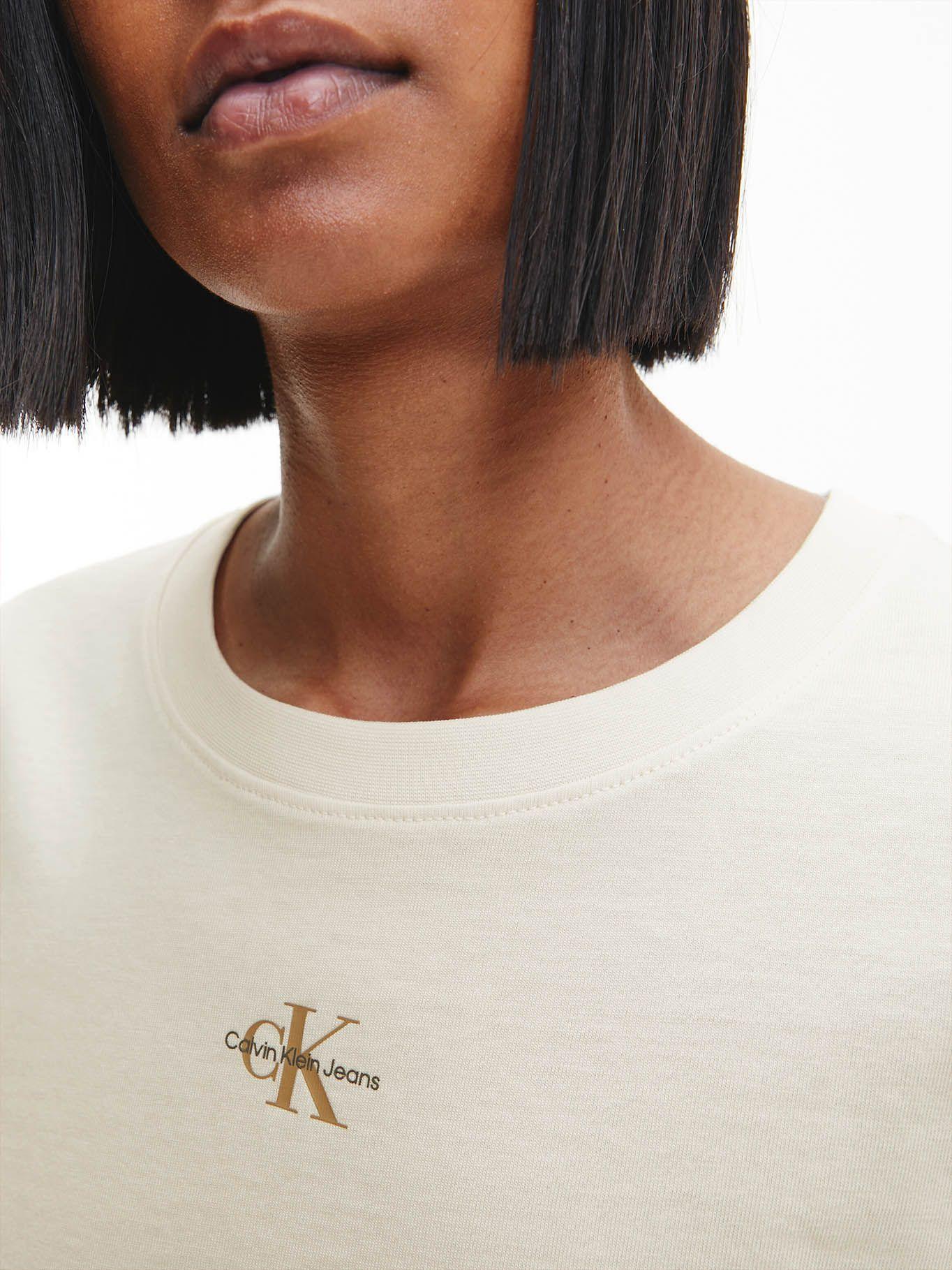 Camiseta de corte slim con logo Blanco Calvin Klein-3