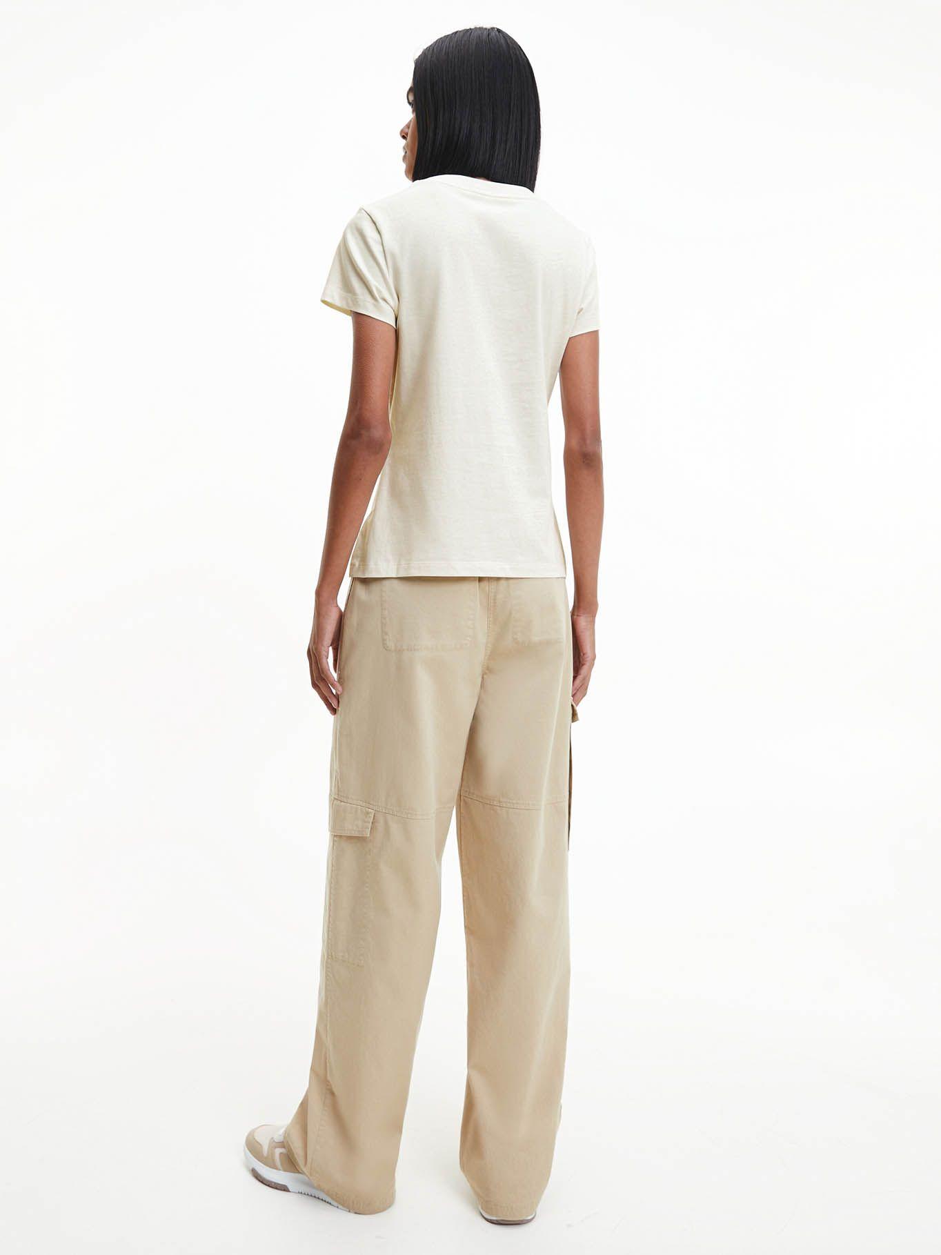 Camiseta de corte slim con logo Blanco Calvin Klein-2