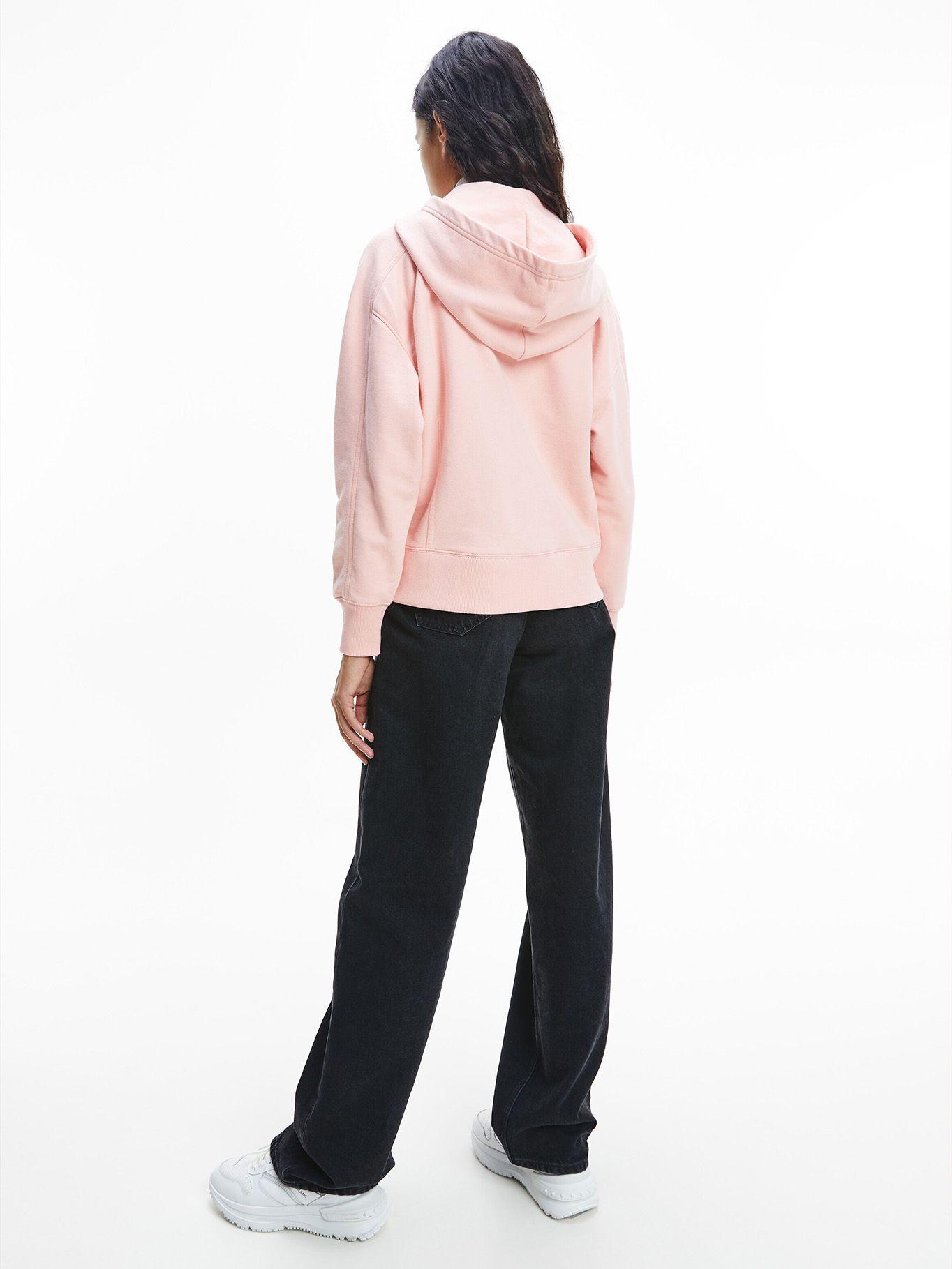 Hoodie Oversized Micro Branding Rosa Calvin Klein-2