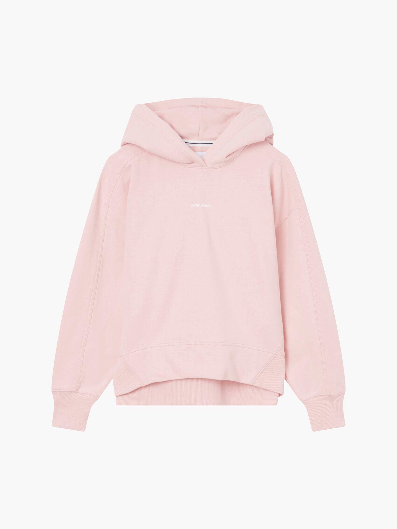 Hoodie Oversized Micro Branding Rosa Calvin Klein-4