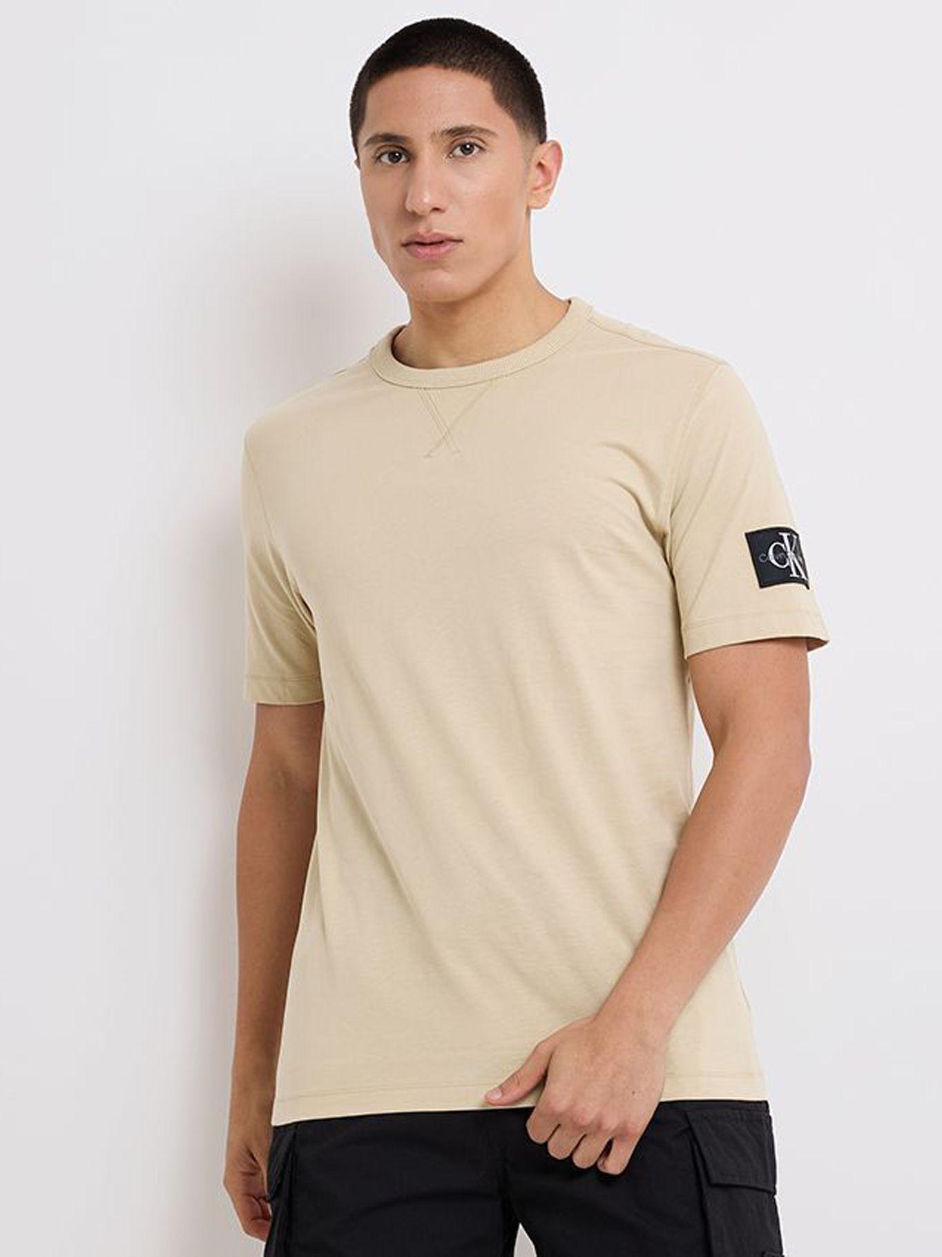 Polera Badge Regular Beige Calvin Klein-0
