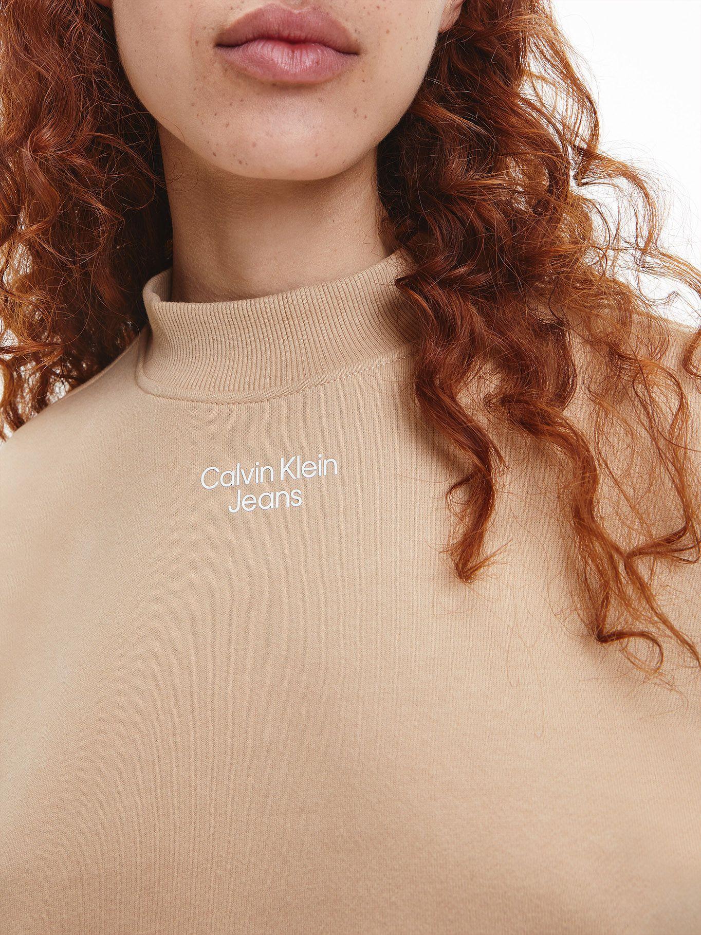 Polerón Stacked Beige Calvin Klein-3