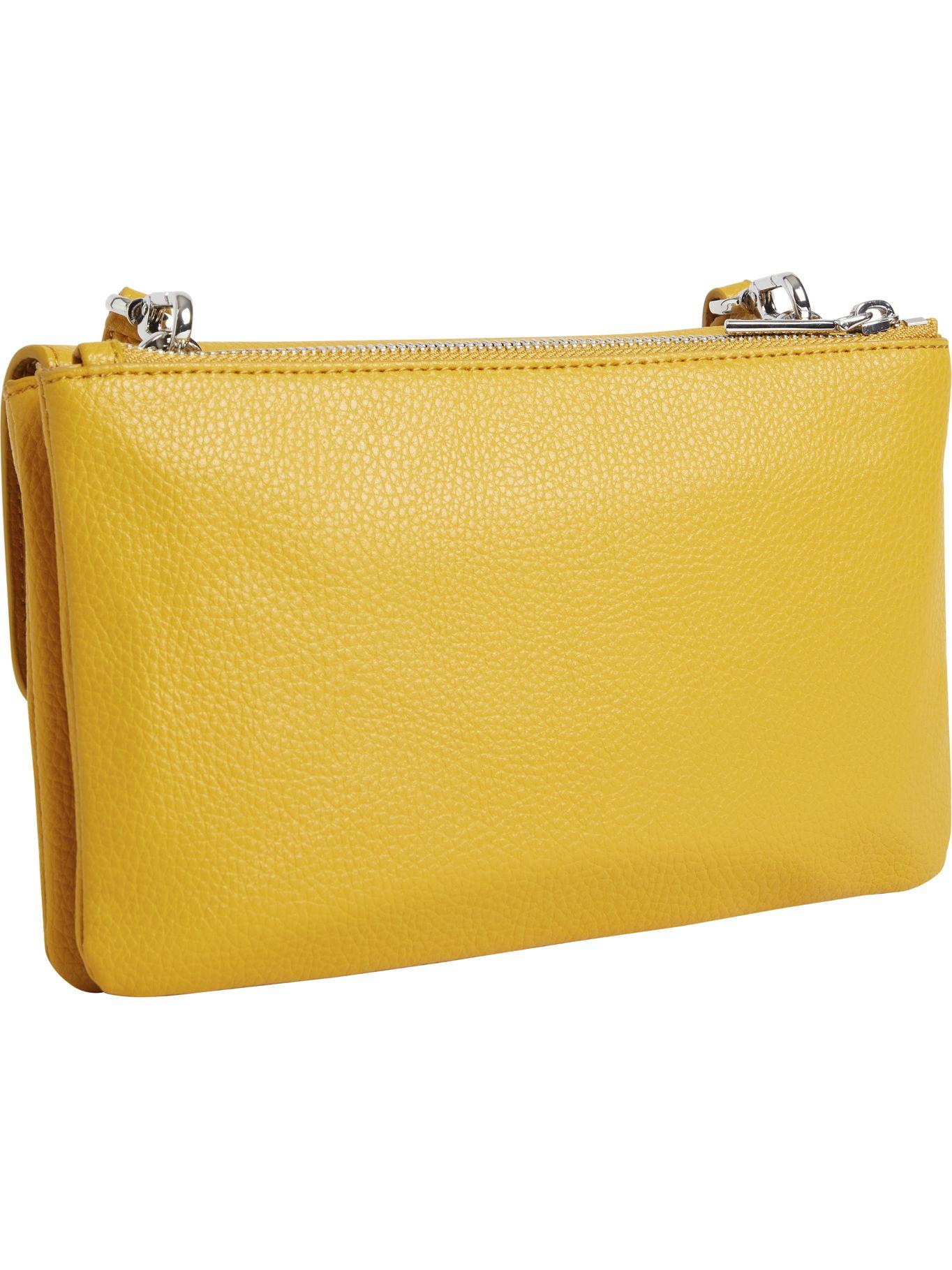 Bolso bandolera plano Dorado Calvin Klein-1