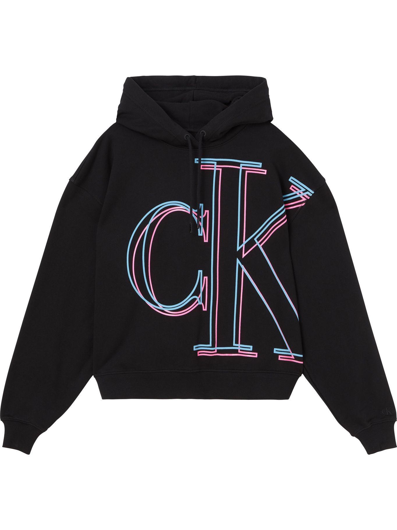 Hoddie Illuminated Negro Calvin Klein-0