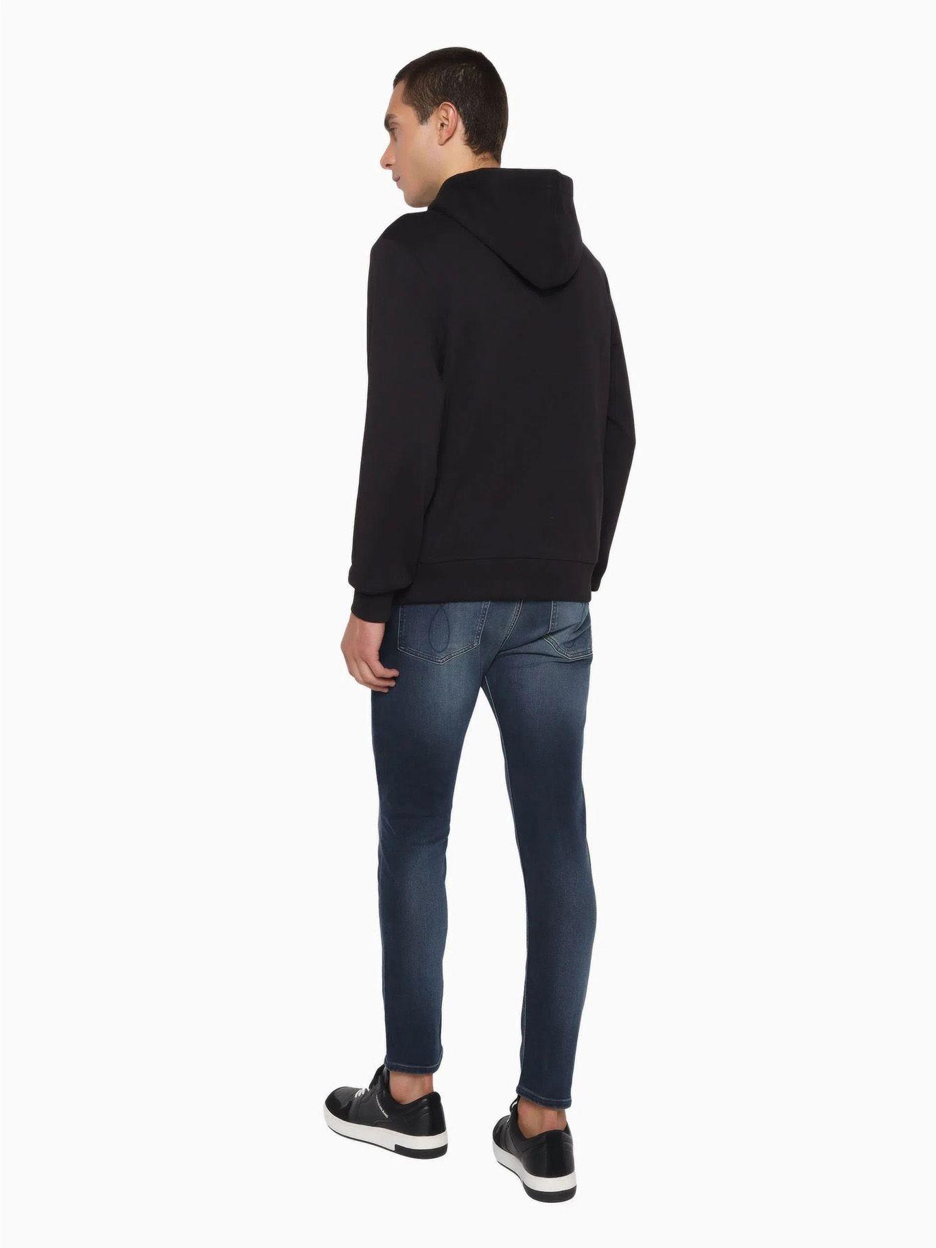 Hoodie Distorted Logo Negro Calvin Klein-2