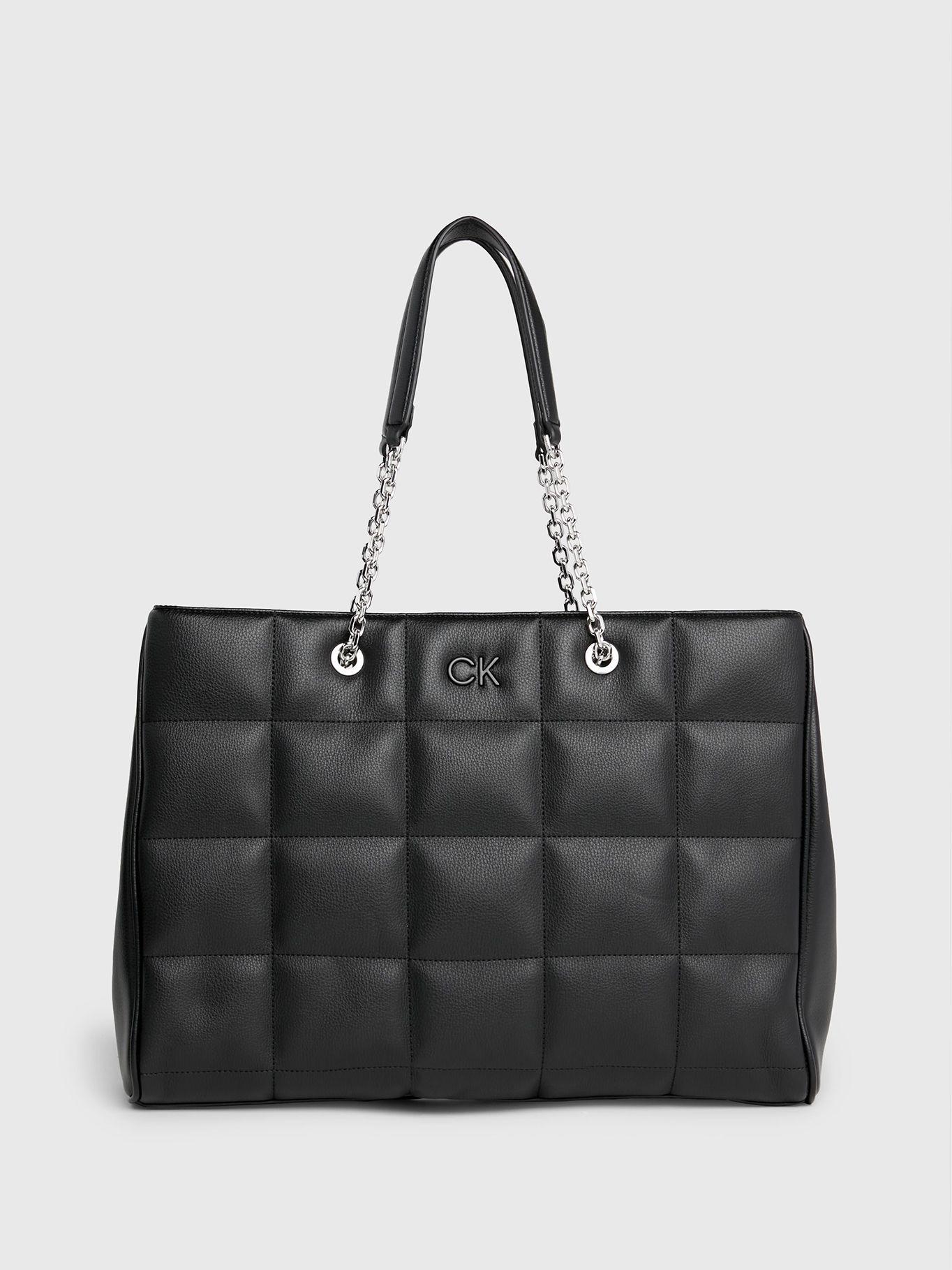 Cartera Tote Square Quilt Negro Calvin Klein-0