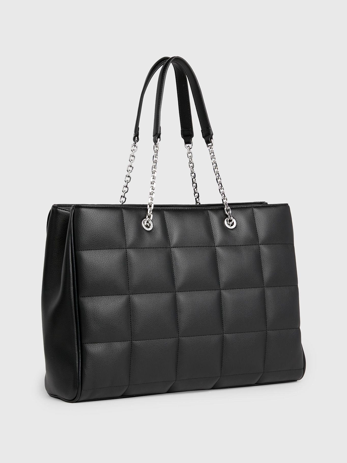 Cartera Tote Square Quilt Negro Calvin Klein-1