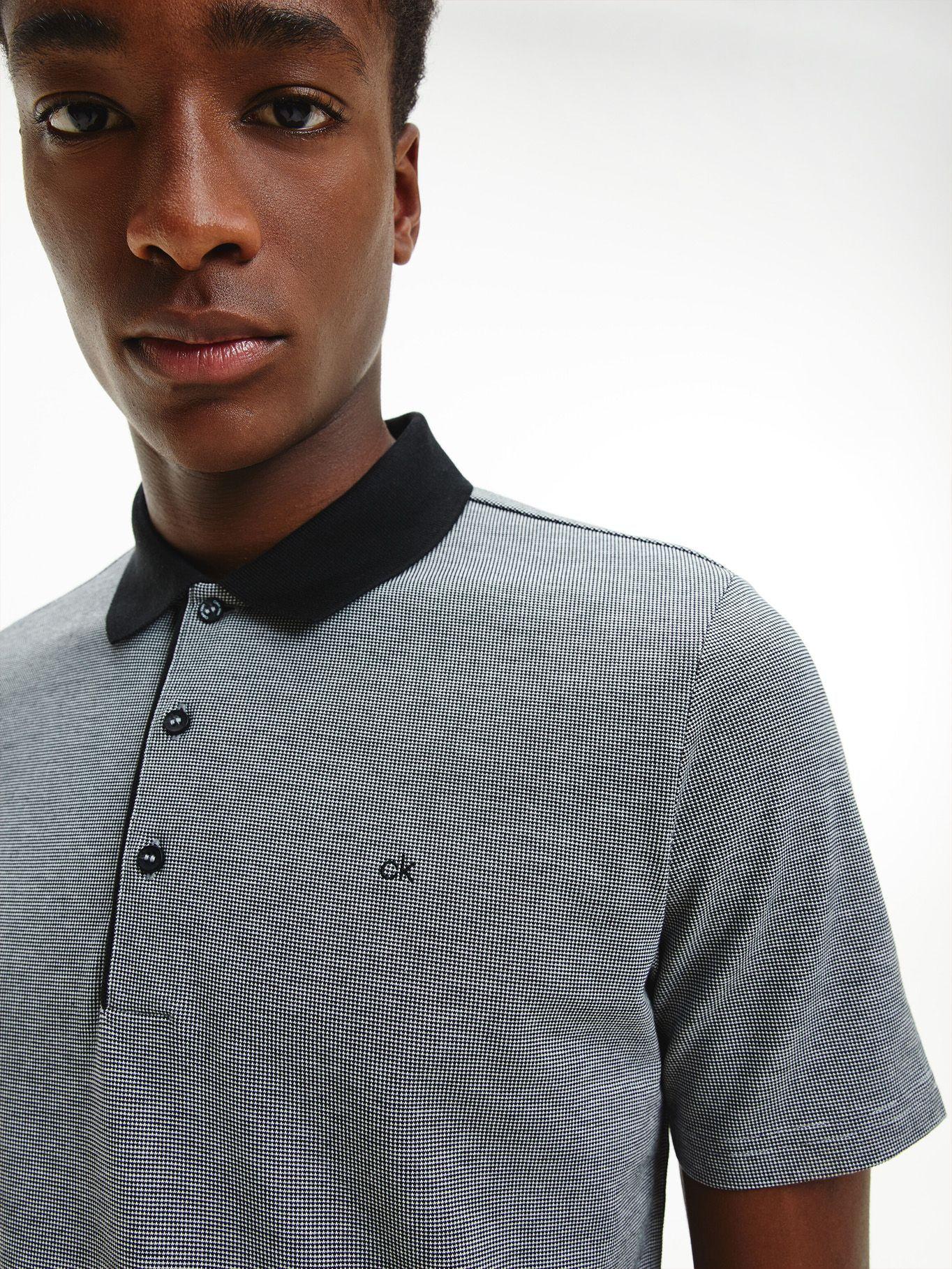 Polo Micro Structured Gris Calvin Klein-2
