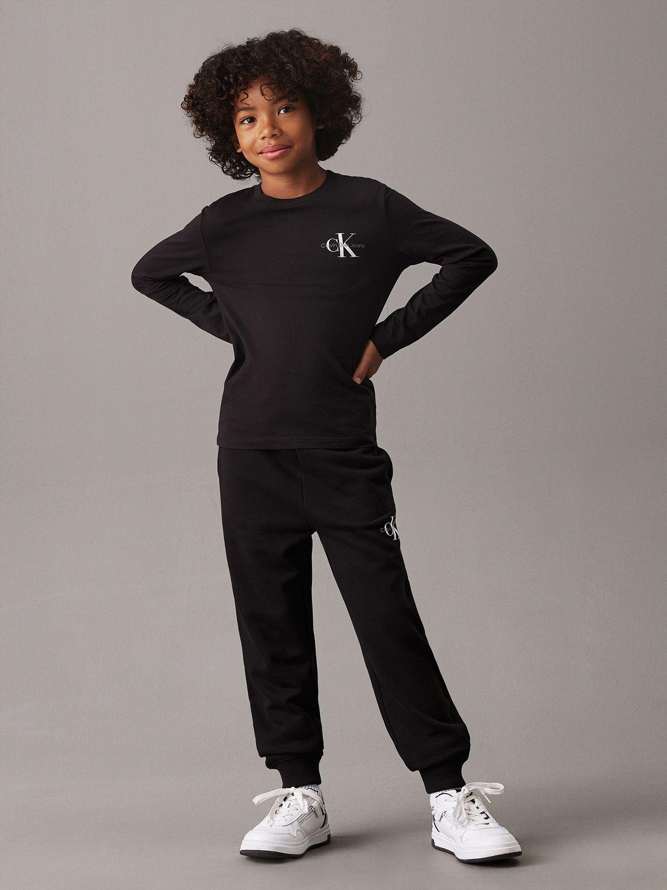 Jogger Niño Monogram Logo Negro Calvin Klein-2