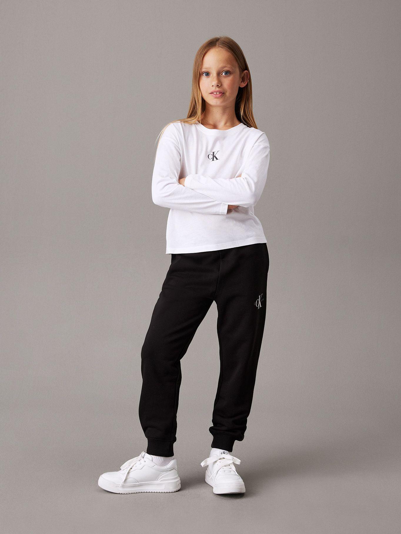 Jogger Niño Monogram Logo Negro Calvin Klein-3