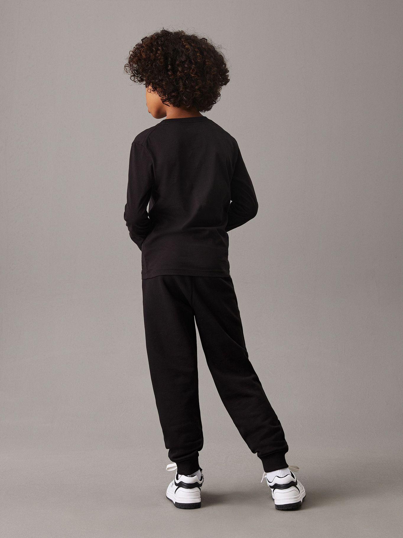 Jogger Niño Monogram Logo Negro Calvin Klein-5