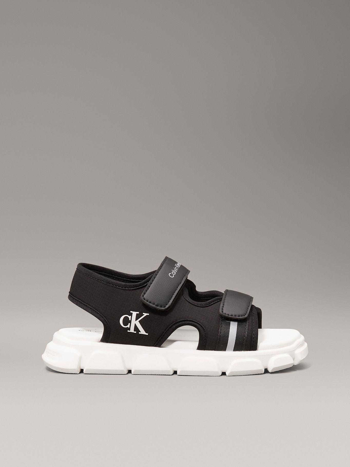 Sandalias Niño con Doble Velcro Negro Calvin Klein-4
