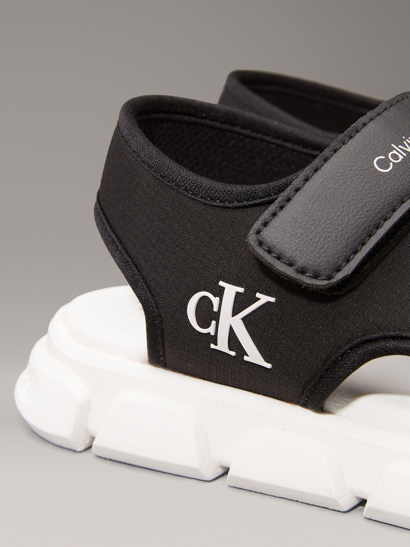 Sandalias Niño con Doble Velcro Negro Calvin Klein-6