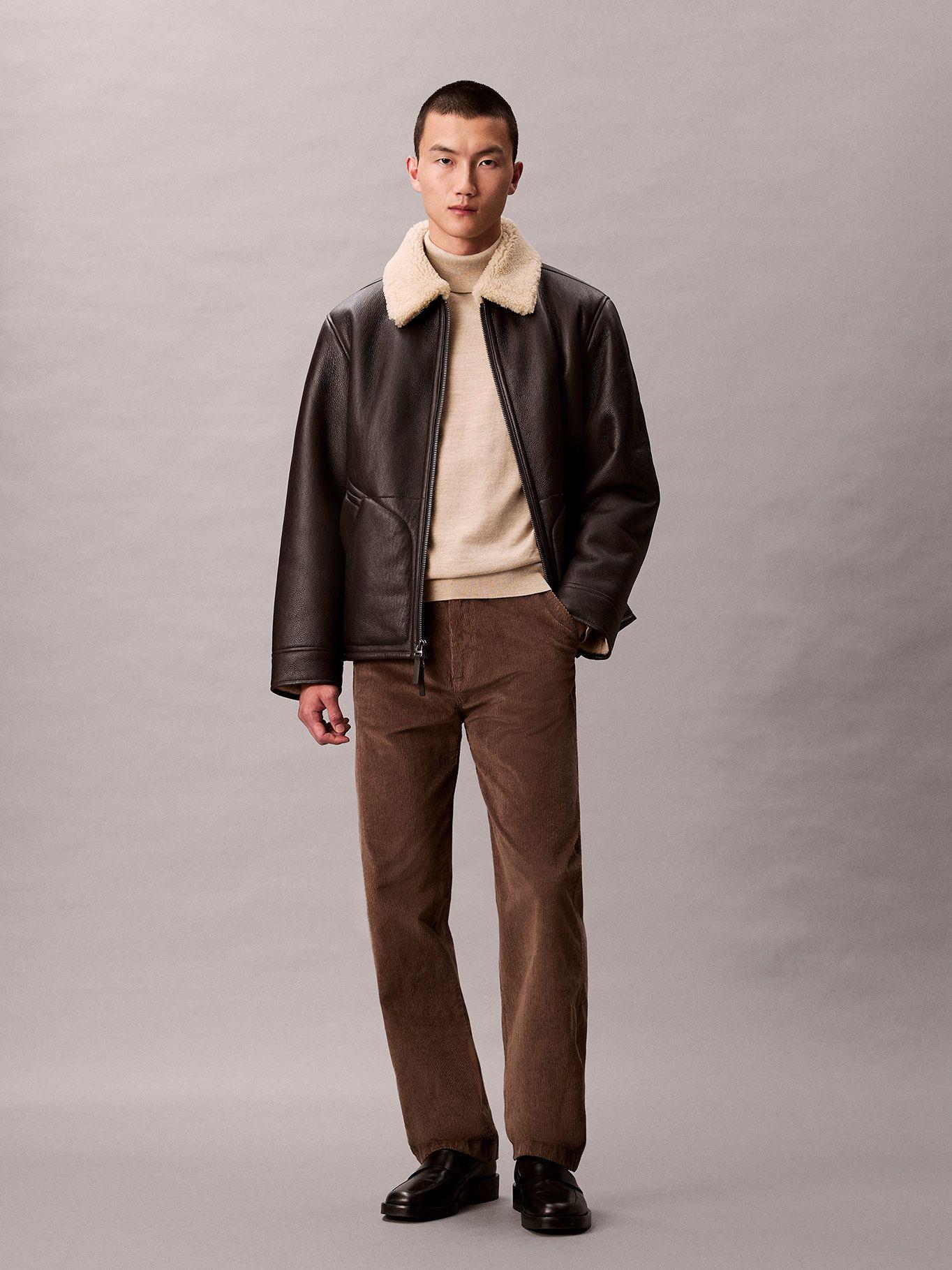 Pantalón Recto de Pana Estilo 90S Cafe Calvin Klein-0