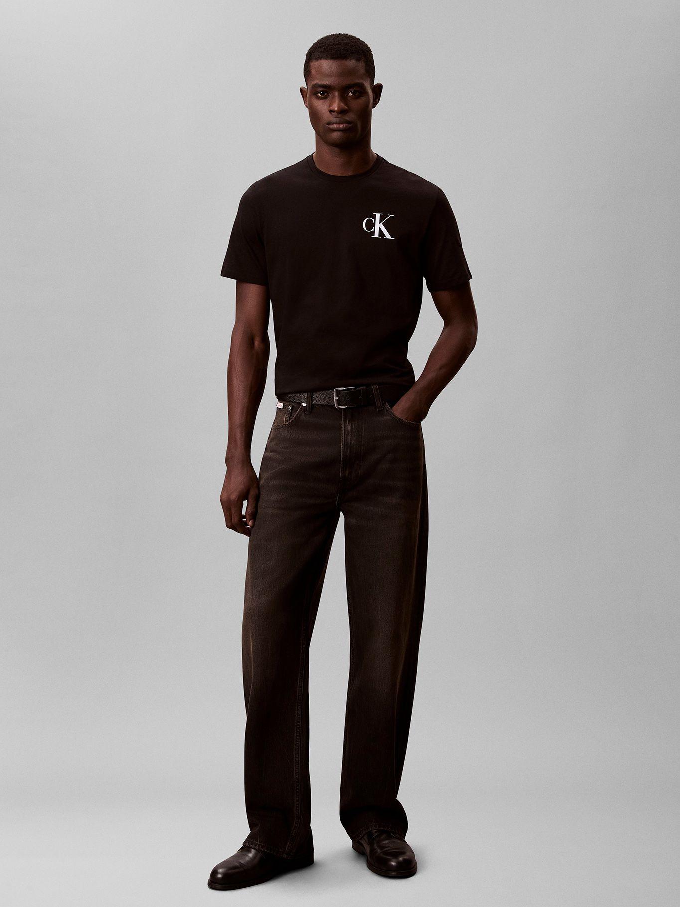 Polera con Monograma 30S Negro Calvin Klein-1