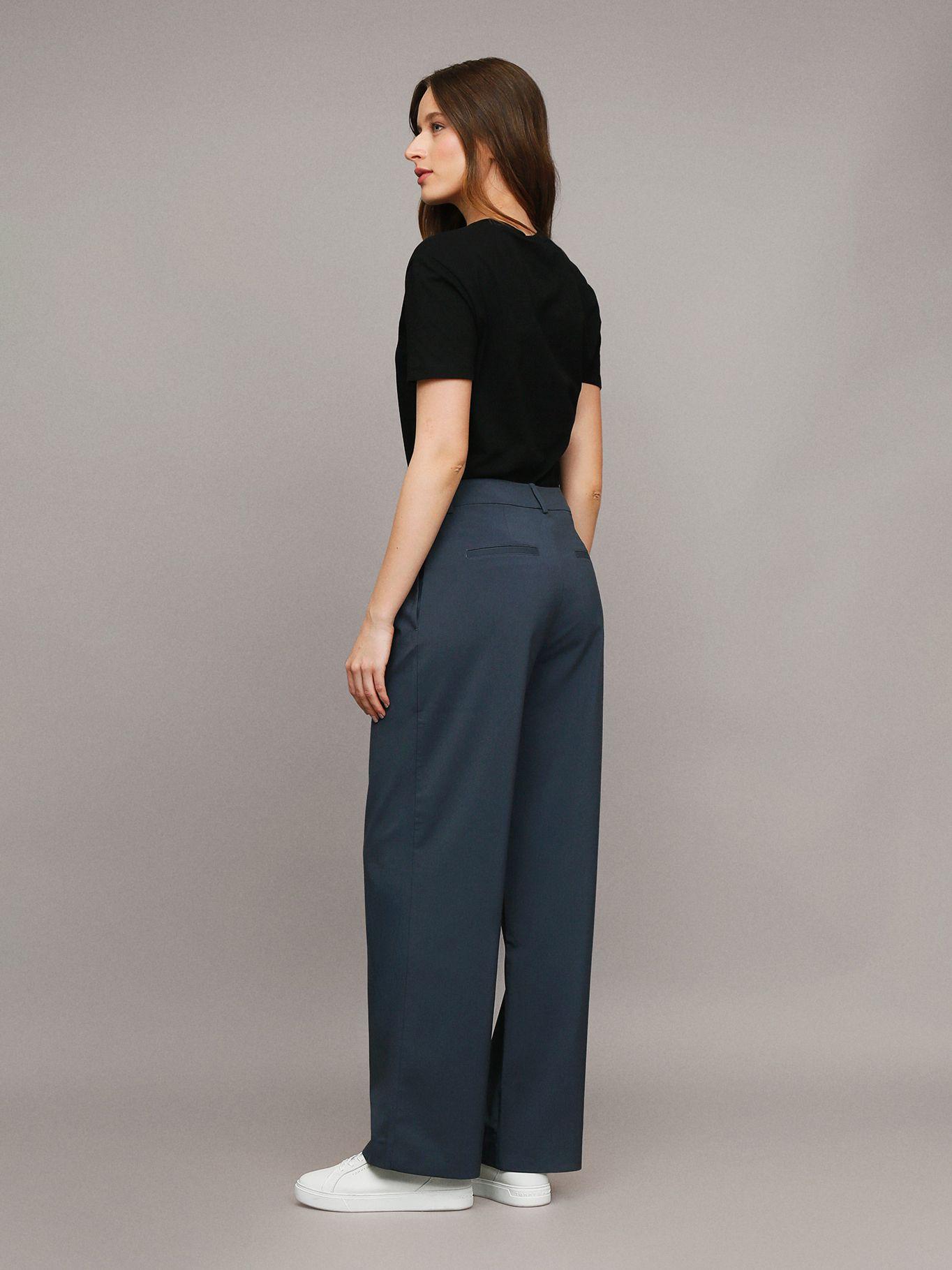 Pantalón Tailored de Pierna Ancha Azul Calvin Klein-2