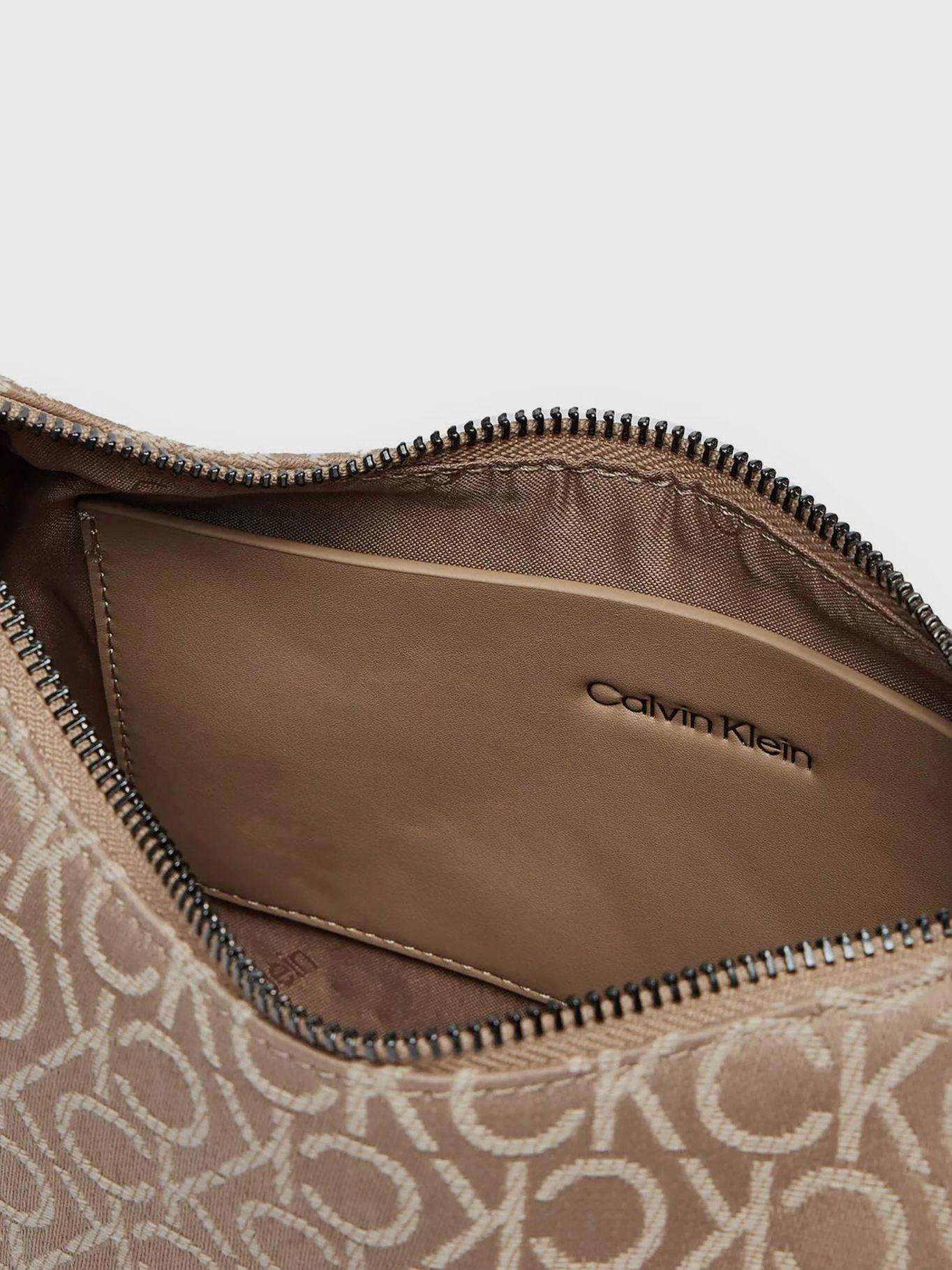 Cartera Ck Refine Jacquard Beige Calvin Klein-2