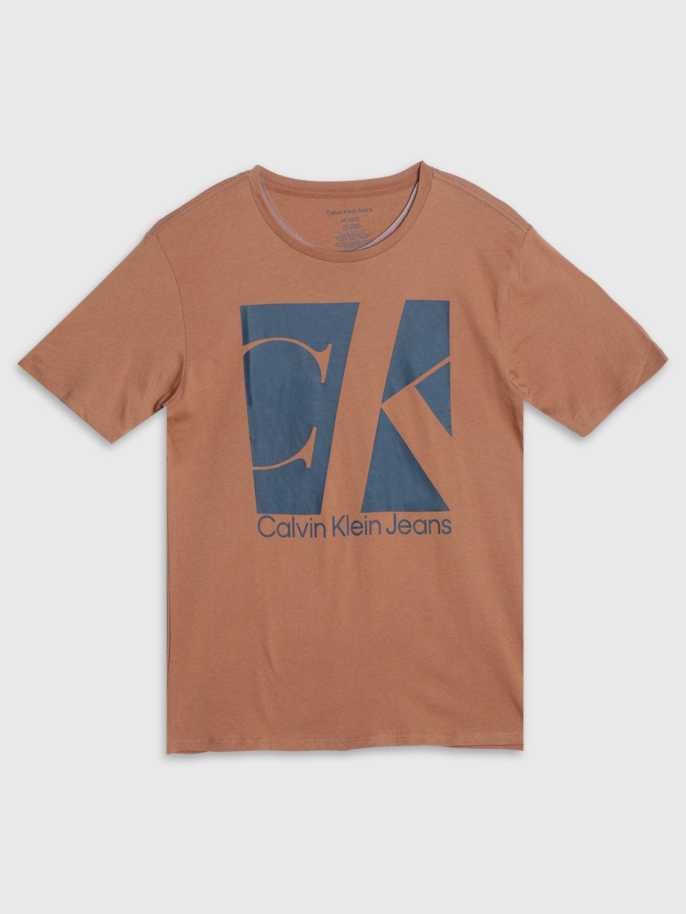 Polera Niño Deframe Café Calvin Klein-0