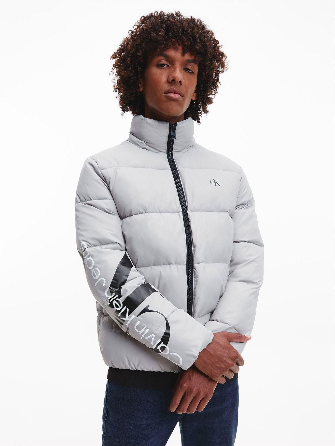 Parka Essentials Non Down Gris PQY Calvin Klein-4