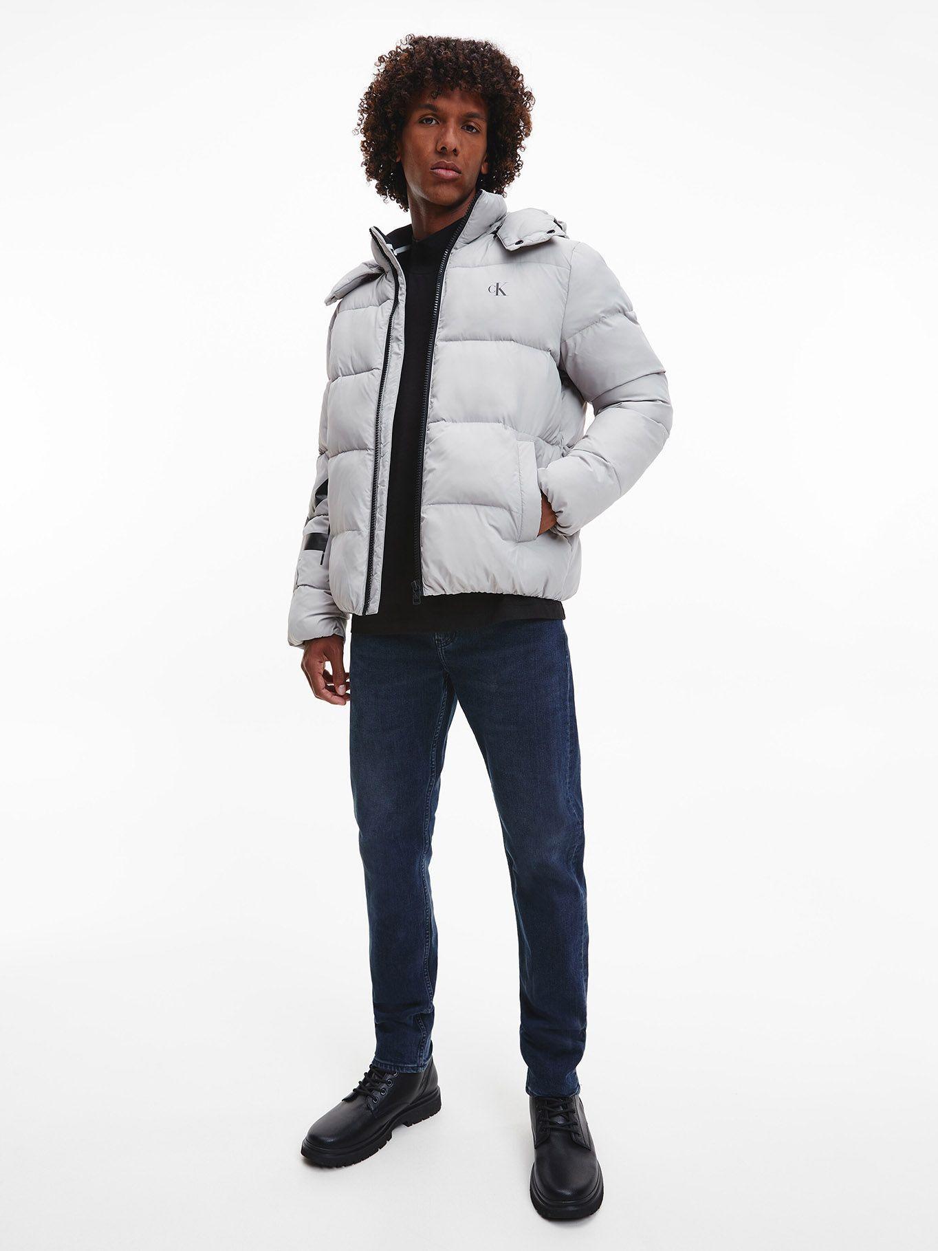 Parka Essentials Non Down Gris PQY Calvin Klein-1