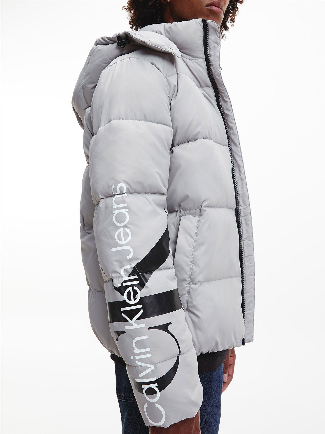 Parka Essentials Non Down Gris PQY Calvin Klein-3