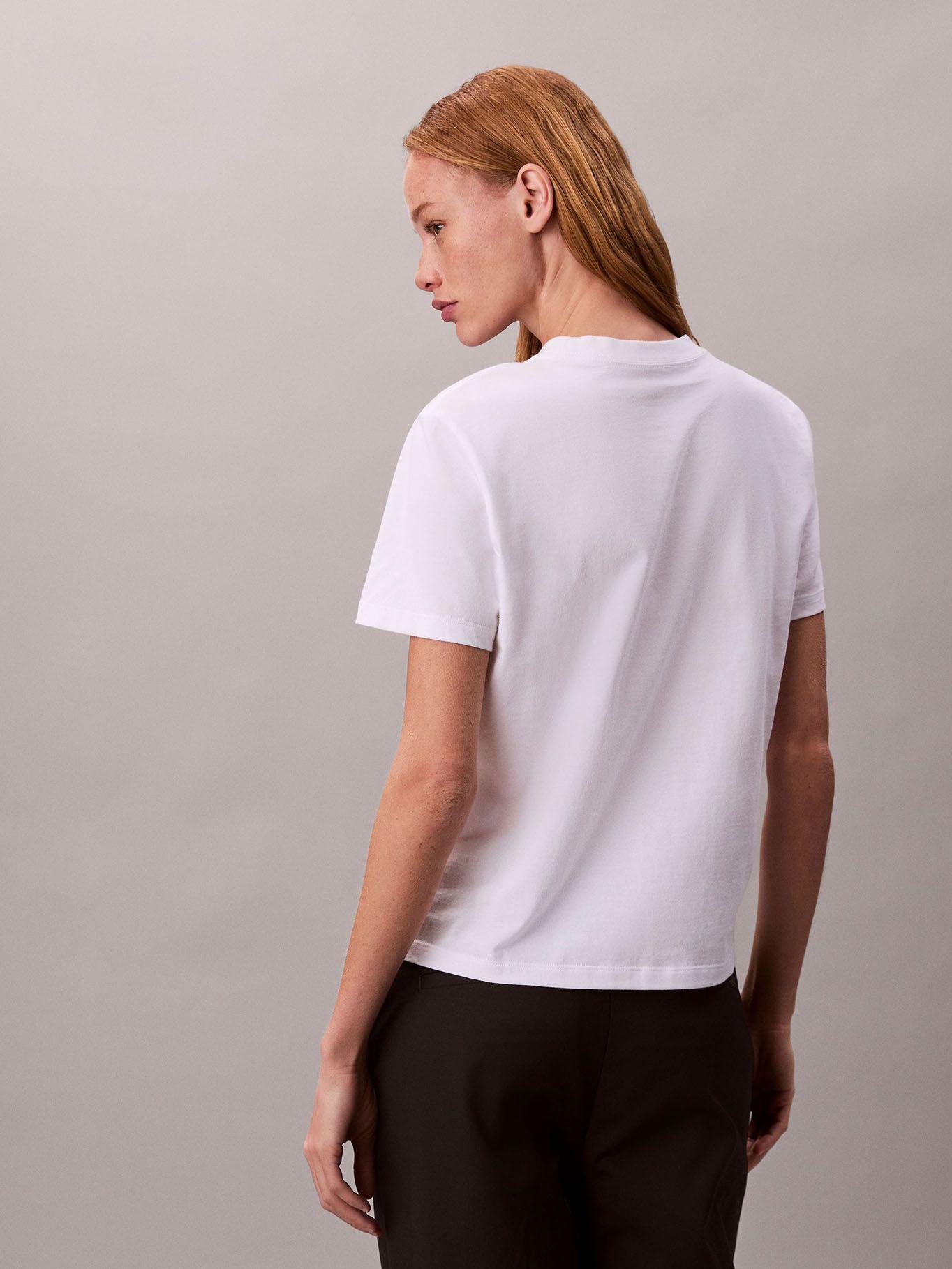 Polera Classic Foil Monologo Blanco Calvin Klein-2