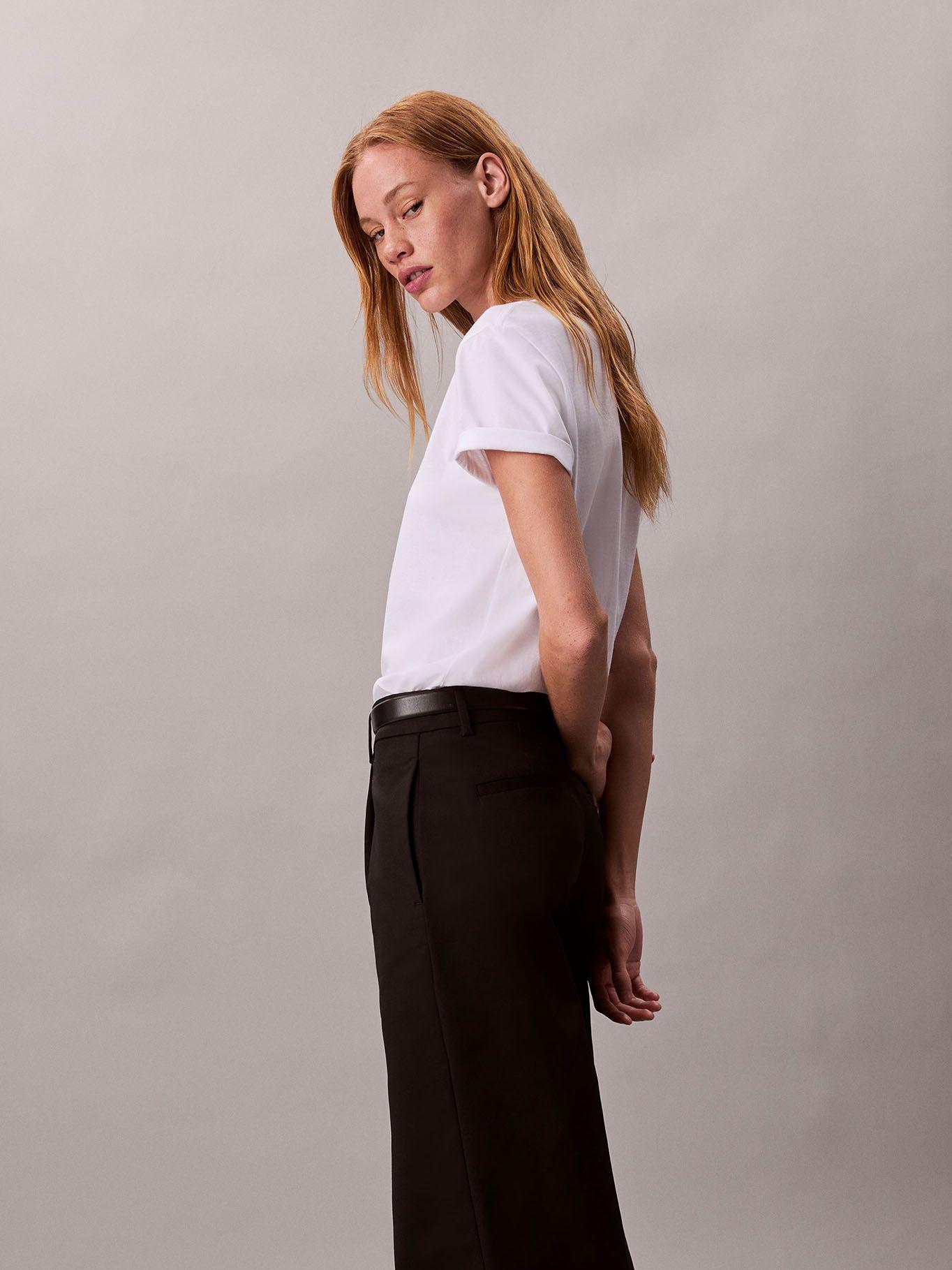 Polera Classic Foil Monologo Blanco Calvin Klein-3