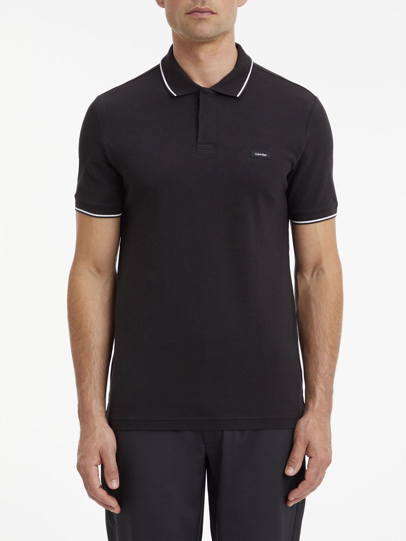 Polo Stretch Pique  Negro Calvin Klein-0