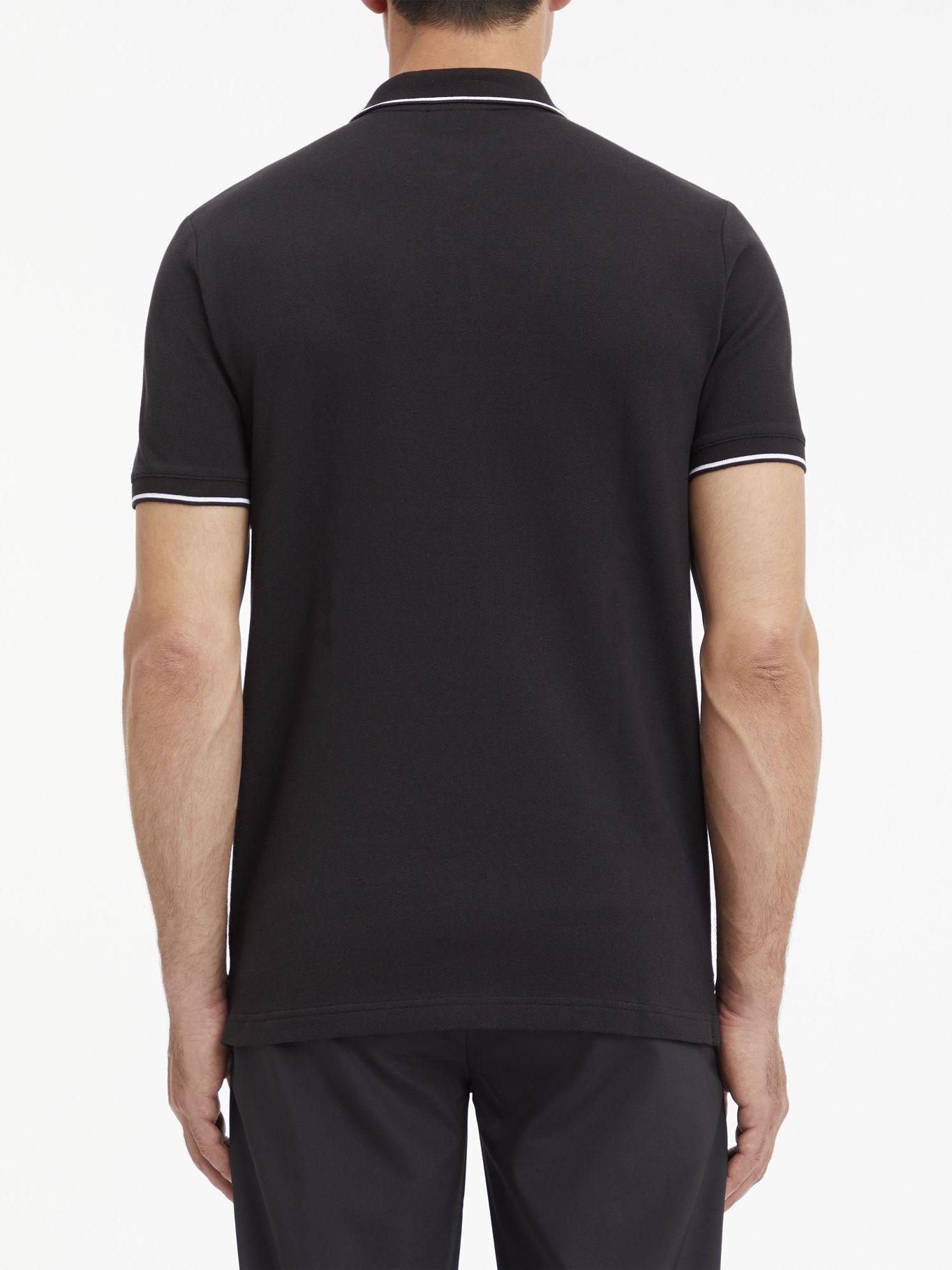 Polo Stretch Pique  Negro Calvin Klein-1