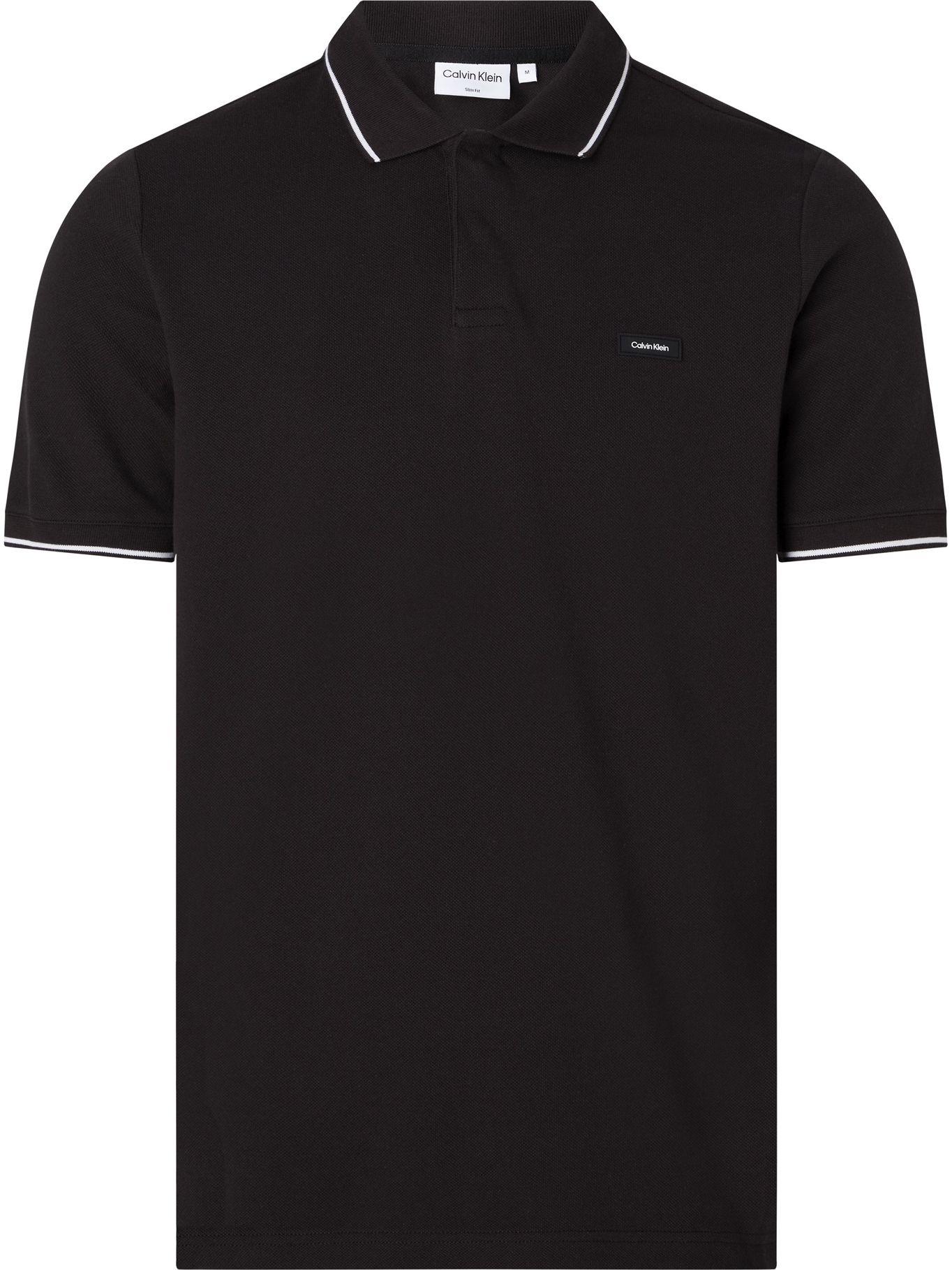Polo Stretch Pique  Negro Calvin Klein-3