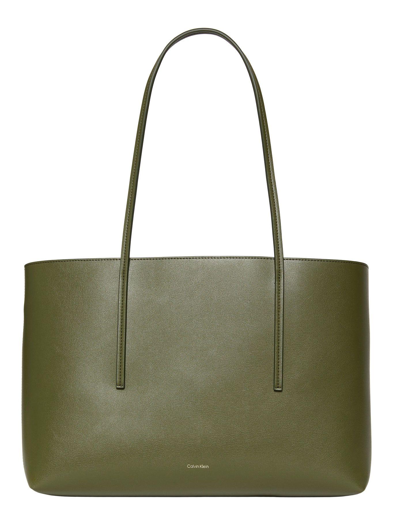 Cartera Tote Foil Logo Verde Calvin Klein-0