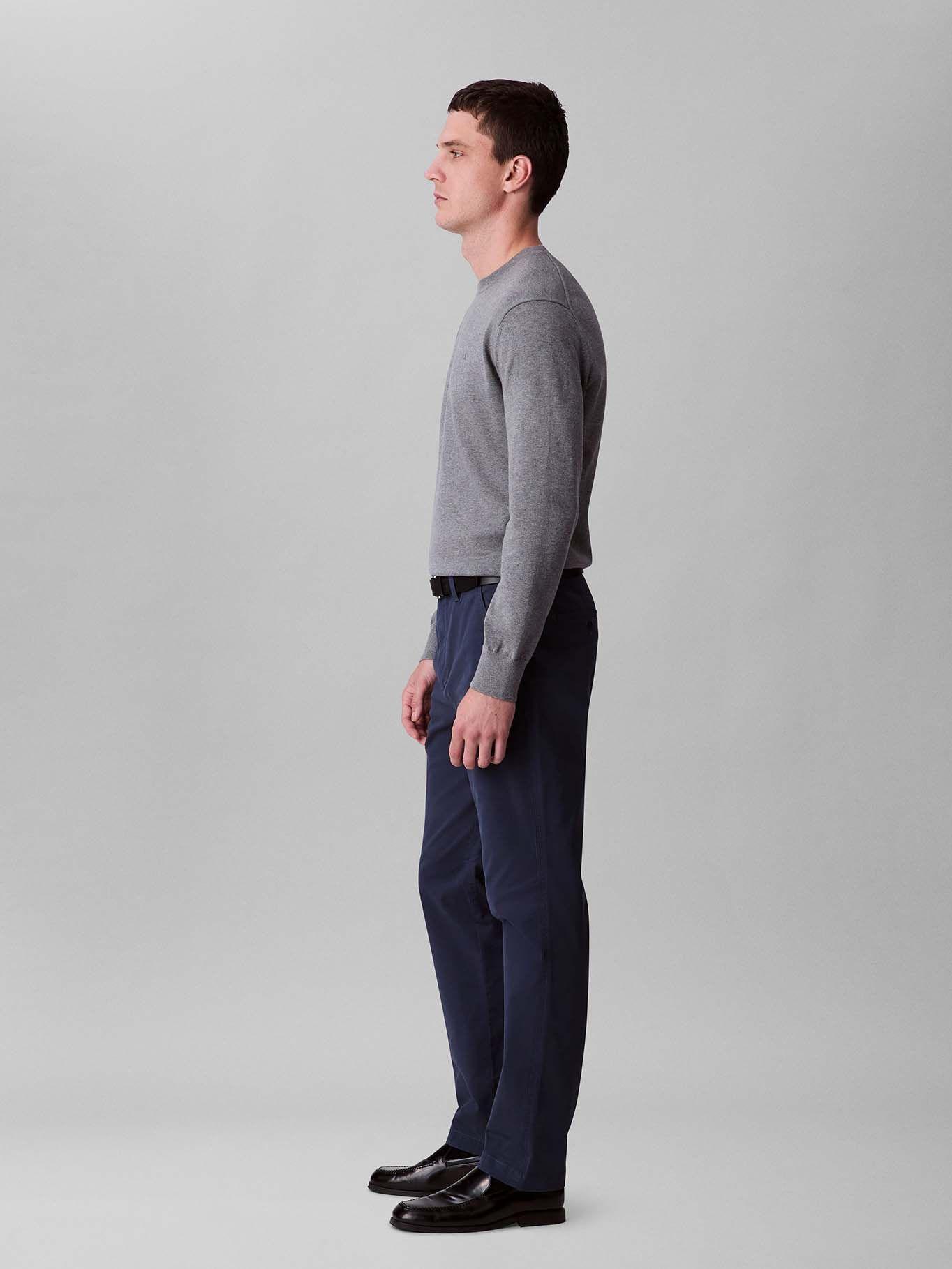 Pantalón Slim de Algodón Signature Negro Calvin Klein-2