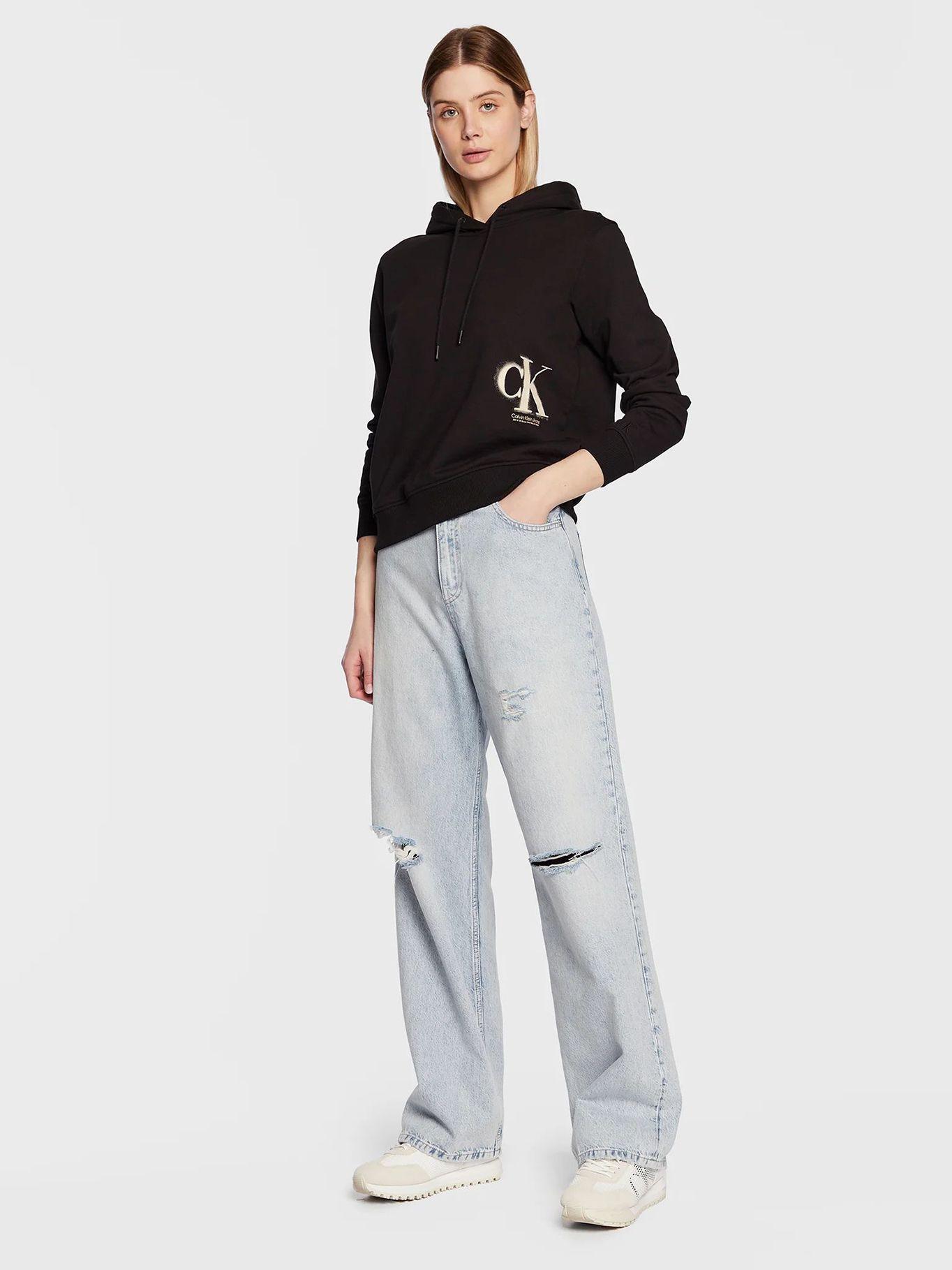 Sudaderas con detalle de logotipo Negro Calvin Klein J20J221138-BEH-1
