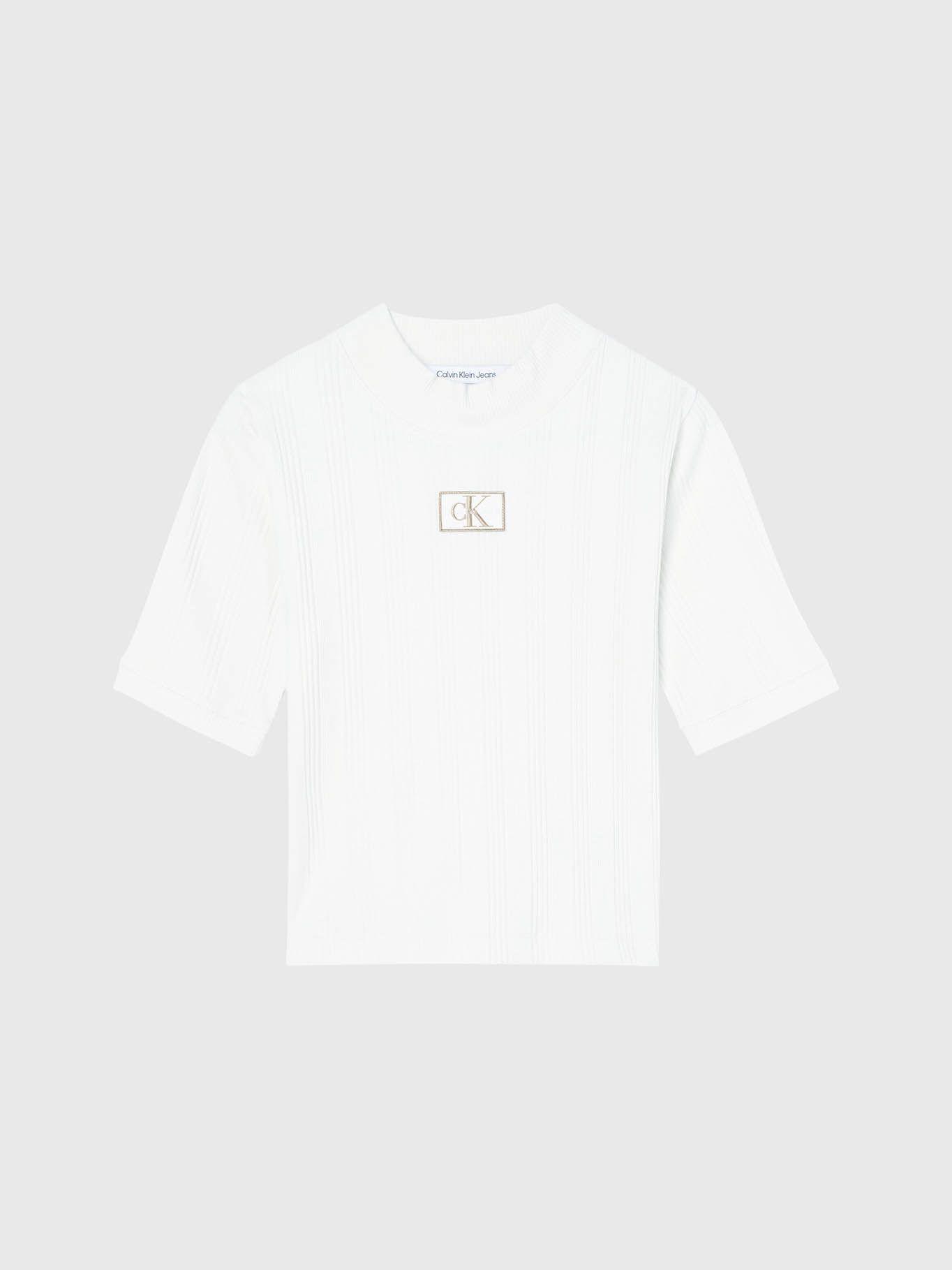 Camiseta manga corta con logo Blanco Calvin Klein J20J220291-YBI-5