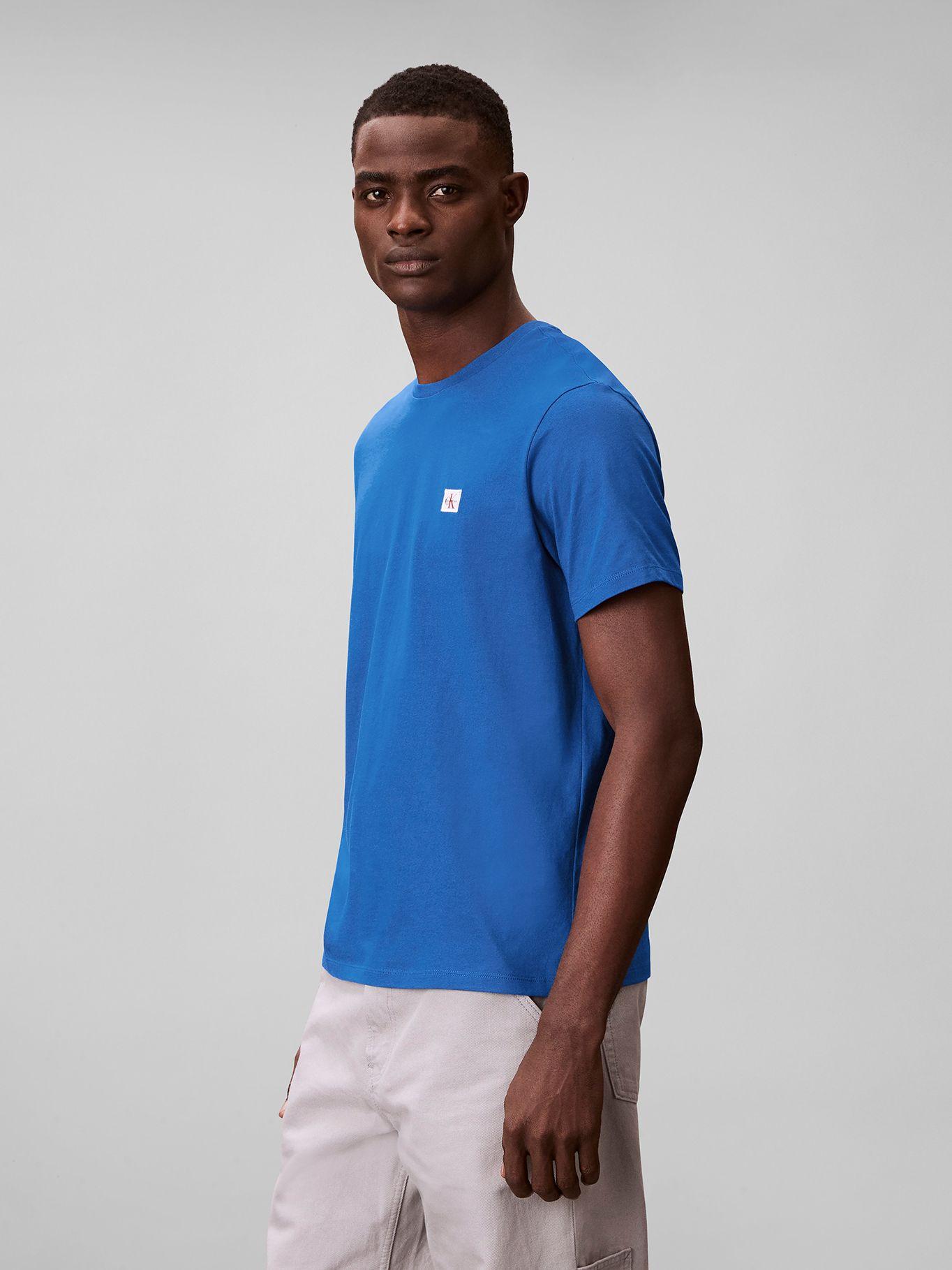 Polera Monograma Bagde 30S Azul Calvin Klein-3